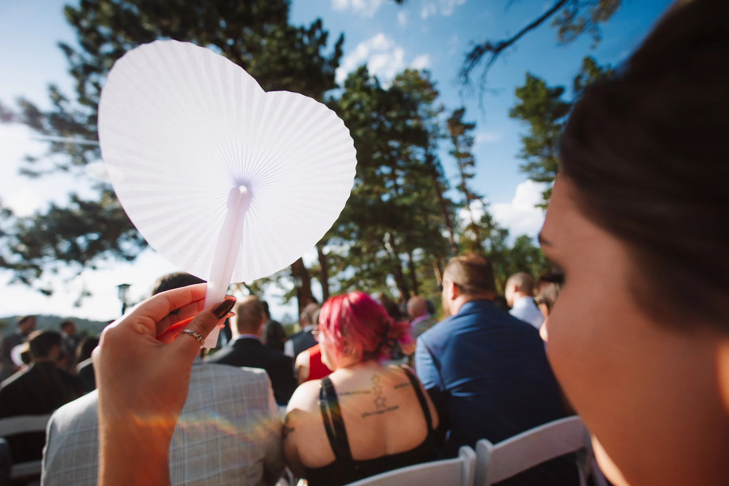 they had some fans for the guests 