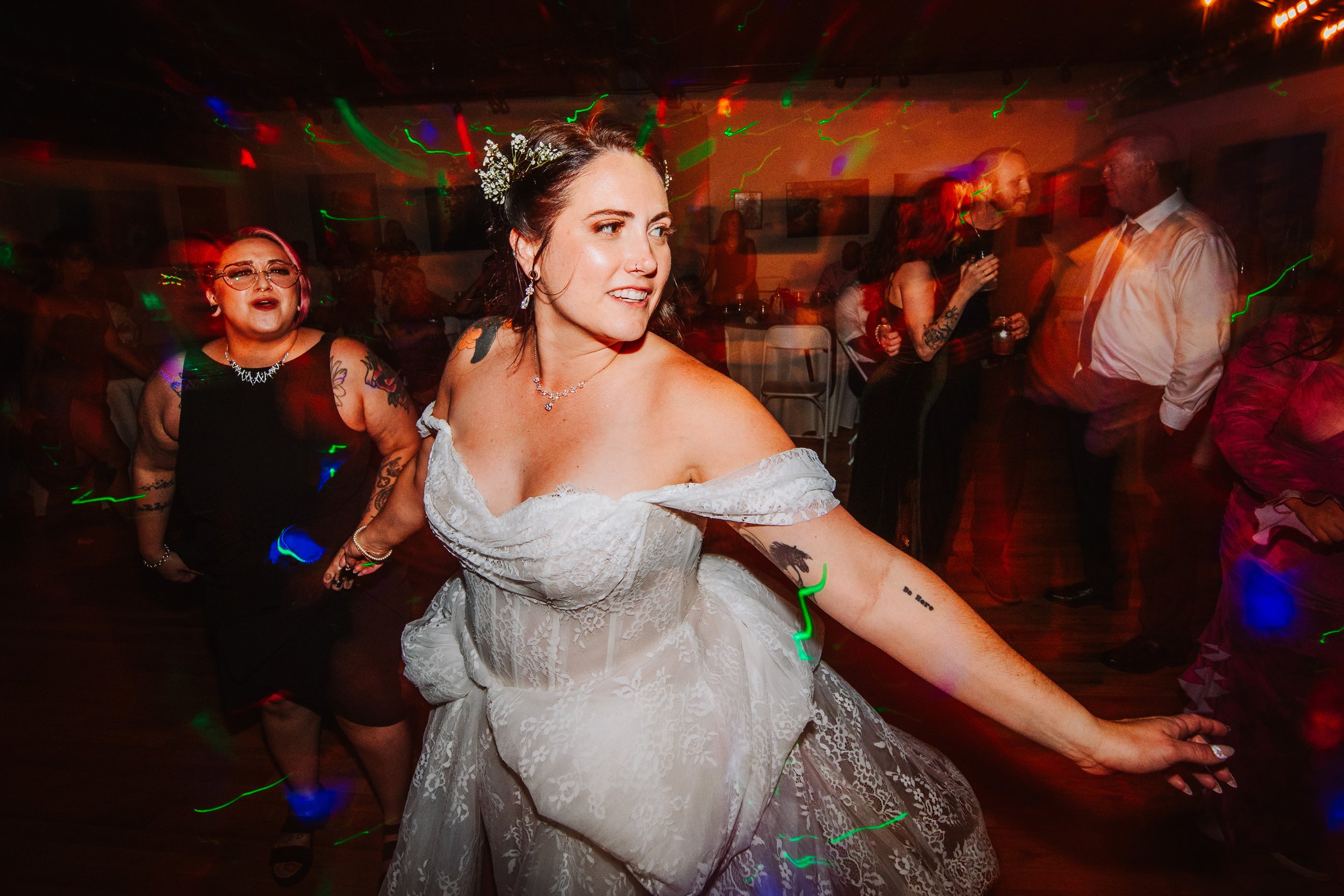 the bride being cool 