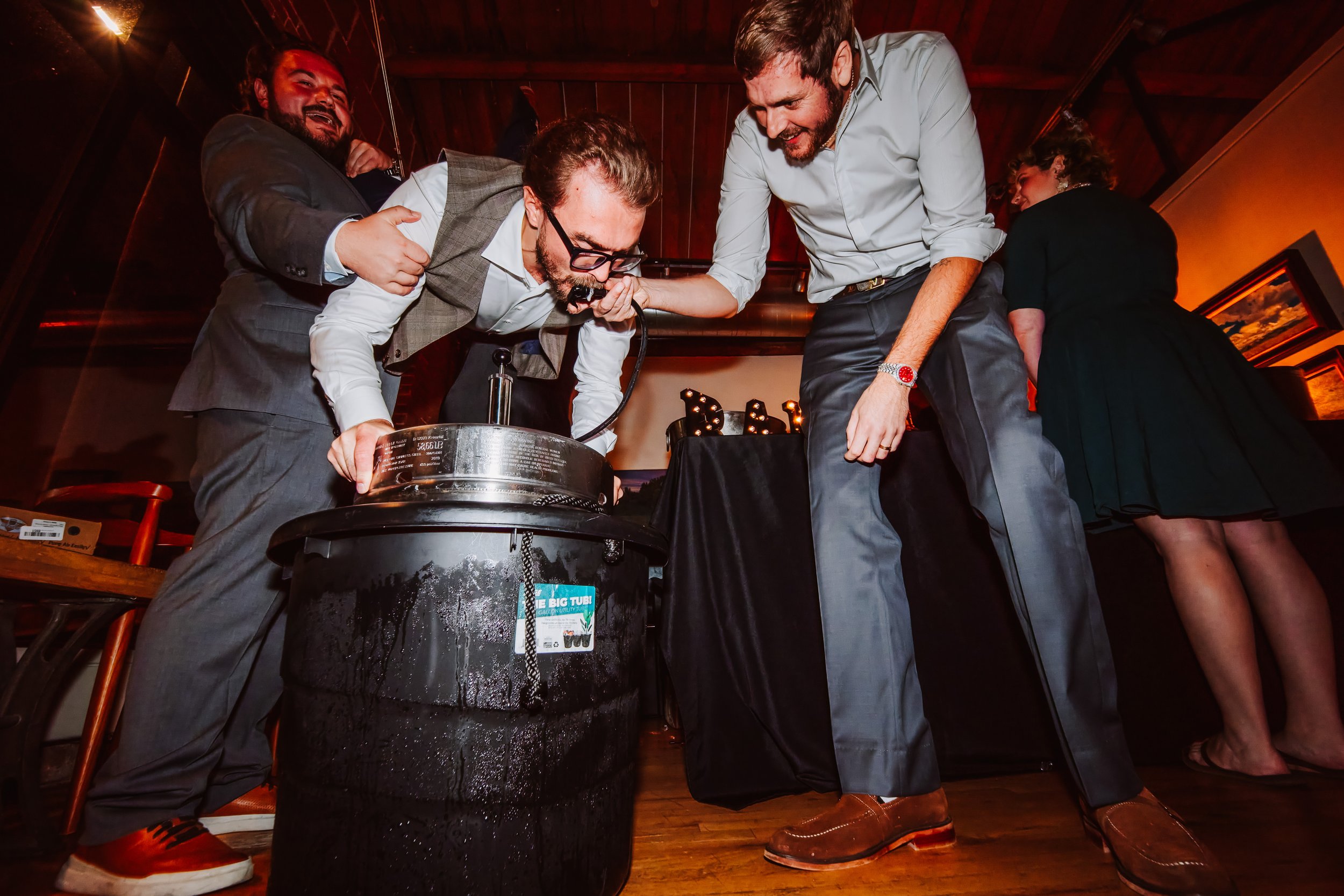 chug the beer 