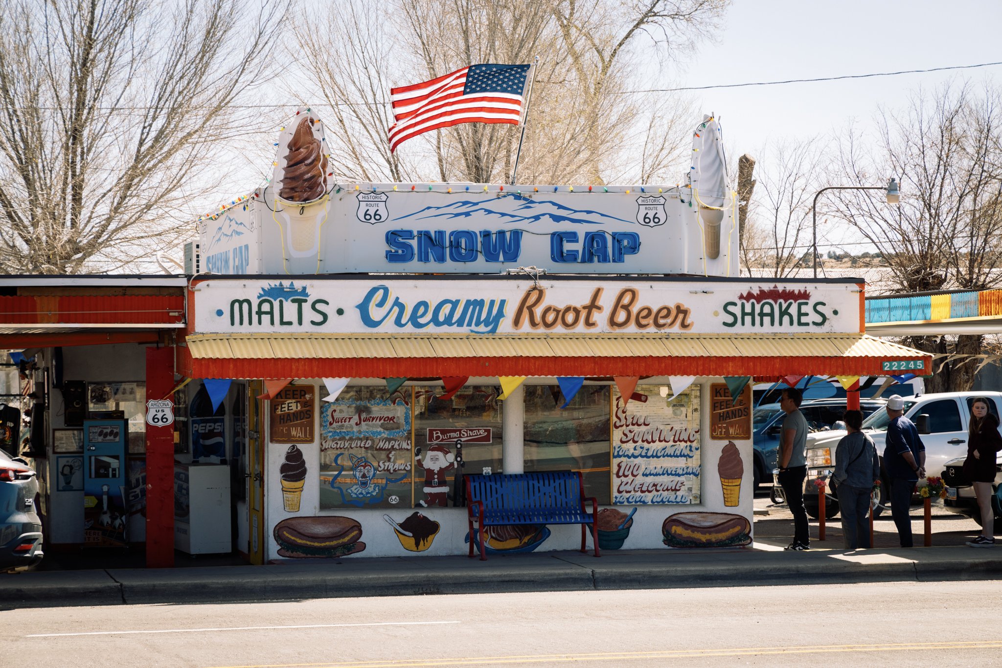 Delgadillo's Snow Cap Diner on Route 66
