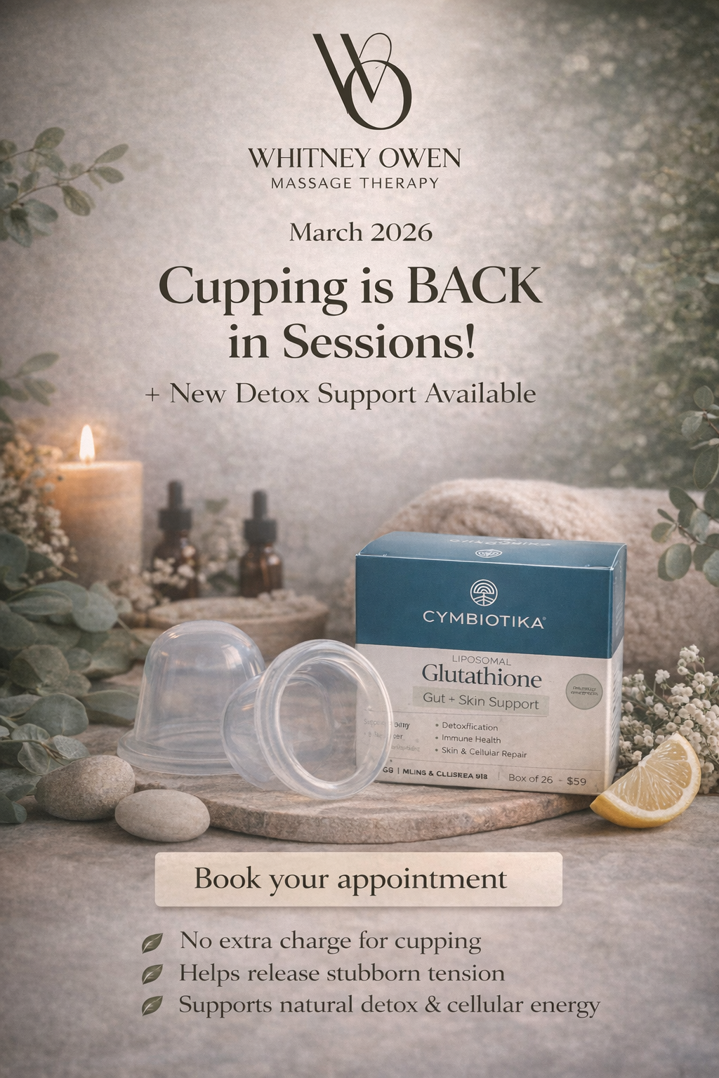 Cupping is Back in Sessions + A New Detox Support
