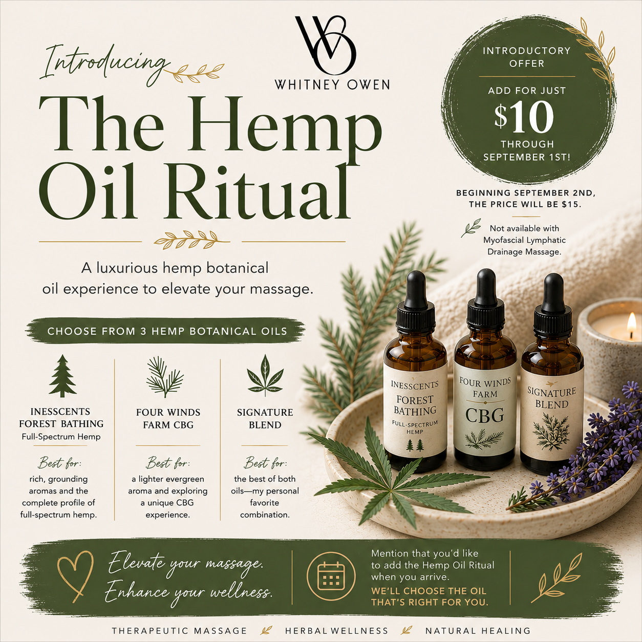 New at Your Next Massage: The Hemp Oil Ritual