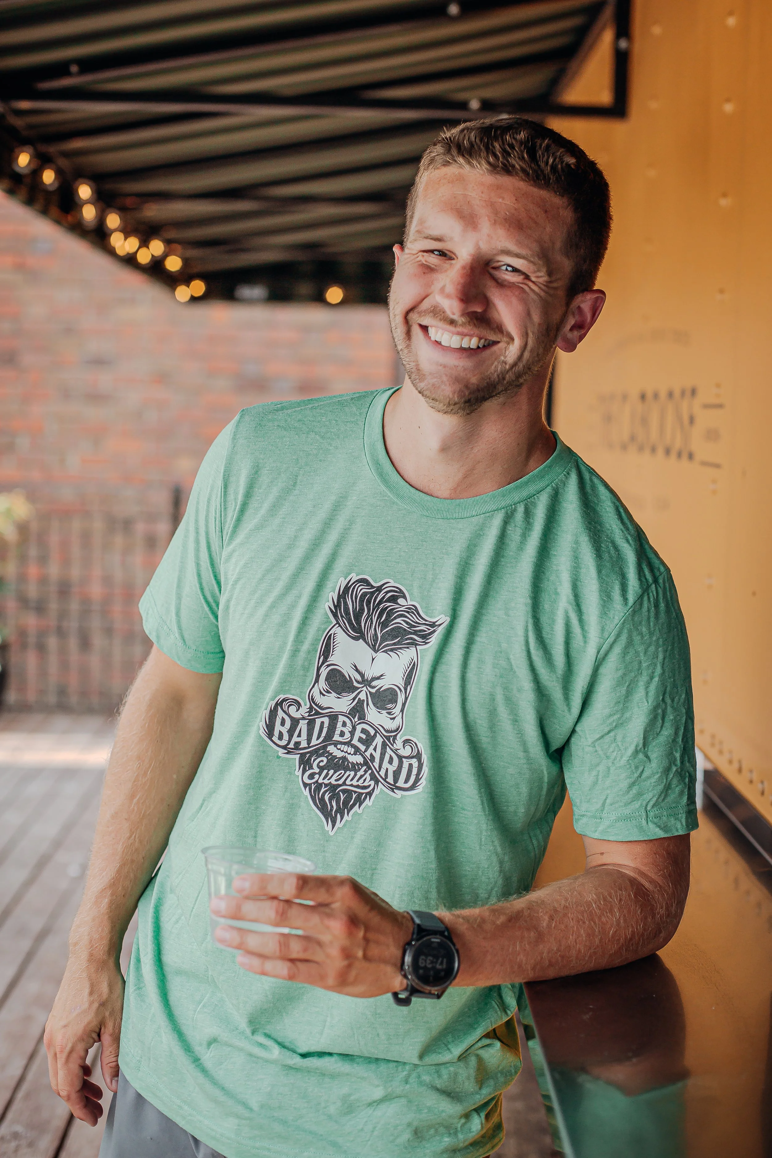 Bad Beard Events T-Shirt -  Mint Green