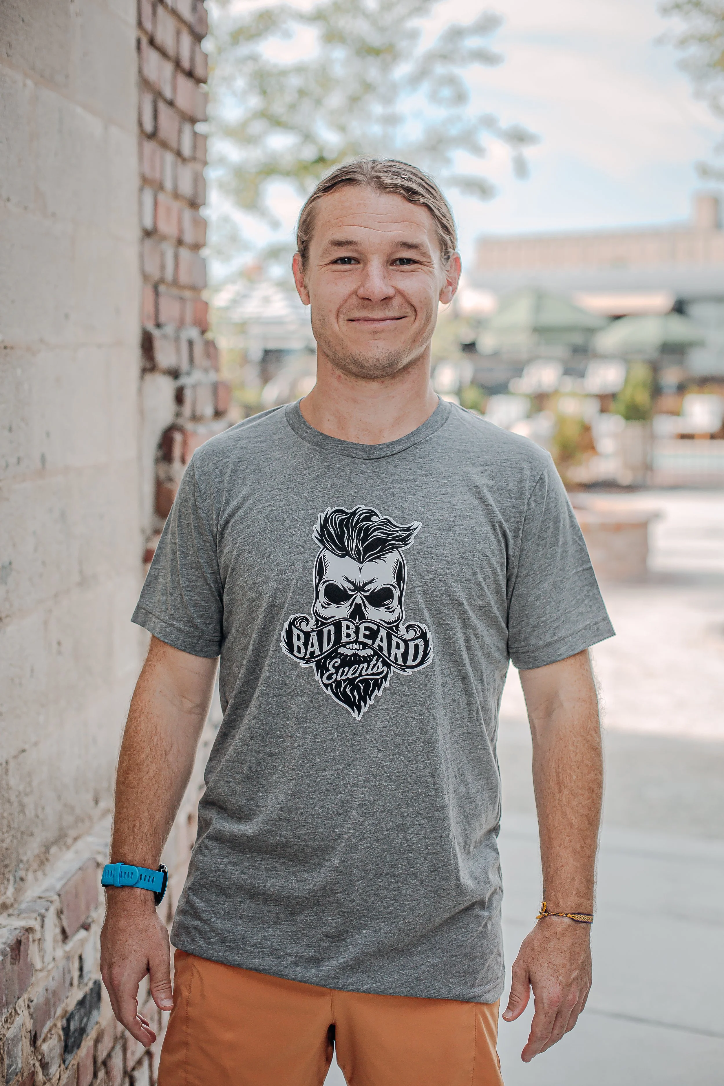 Bad Beard Events T-Shirt - Heather Gray