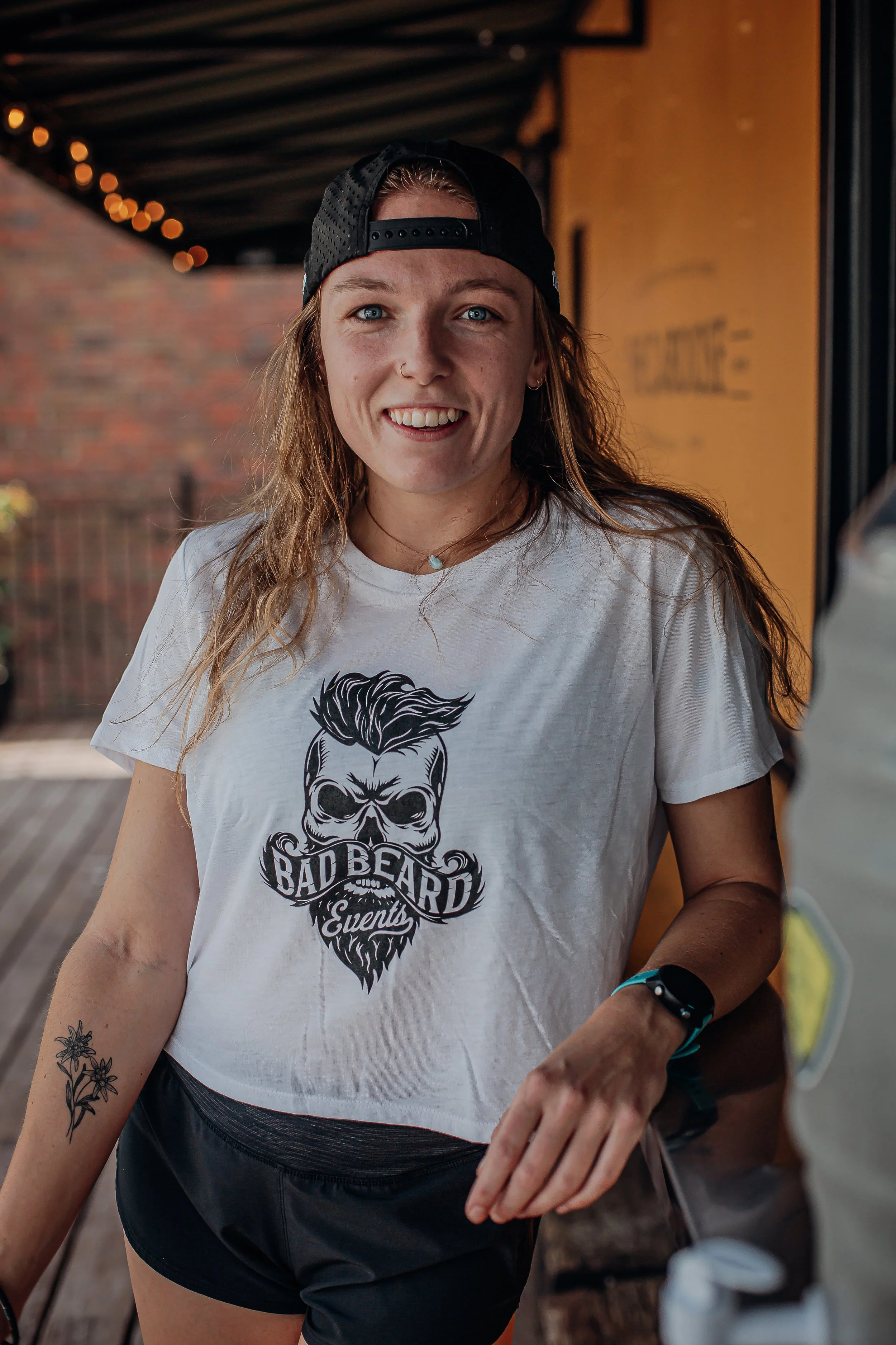 Bad Beard Events Cropped T-Shirt