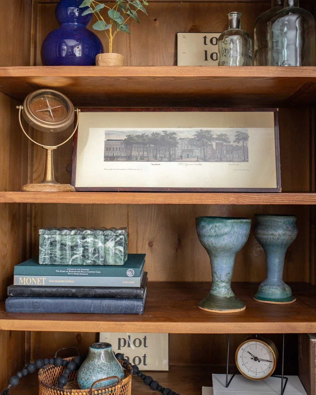 These photos are filled with vintage pieces I brought in to help bring style and charm to my designs.

I&rsquo;m a big fan of using vintage items like these for a few reasons. First, it gives a space that collected-over-time feeling. Second, the uniq