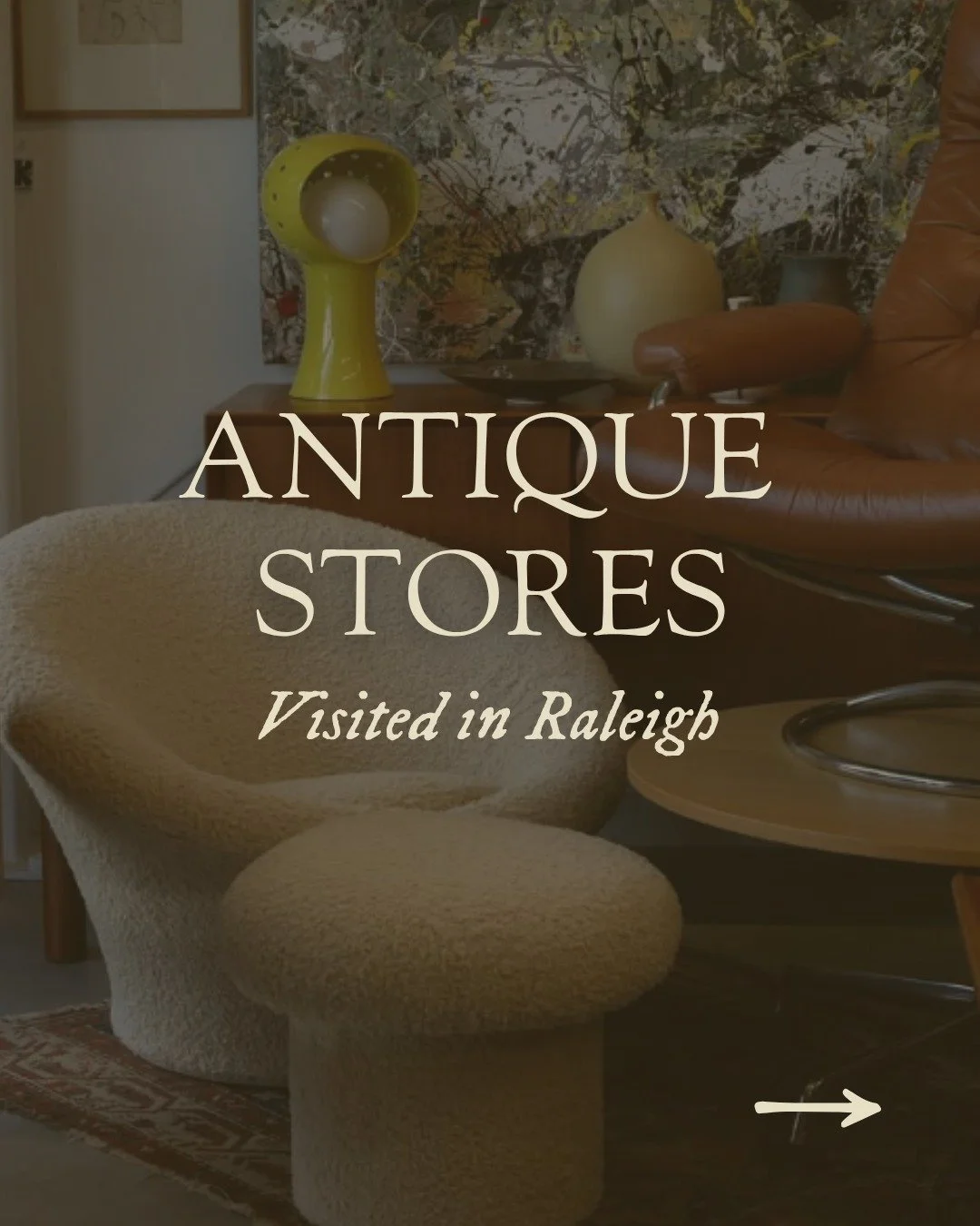 A lot of people come to me wanting a mix of vintage and new pieces in their spaces, and I take pride in sourcing unique finds that you won't see in anyone else&rsquo;s home🏺 

I&rsquo;ve been enjoying exploring new vintage resources here in Raleigh 