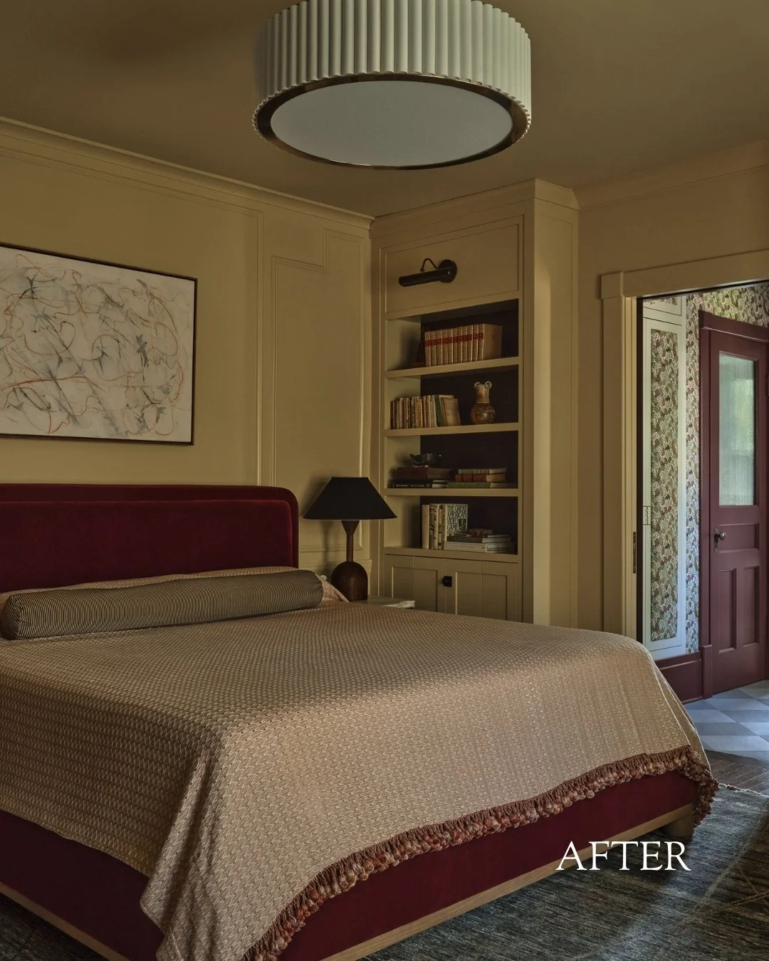 You probably have a room in your home like this. It&rsquo;s fine, but it&rsquo;s mostly a box and the architecture of the space is a bit of a snooze. (swipe left to see the &ldquo;before&rdquo;).

Nothing is wrong but nothing is really holding it tog