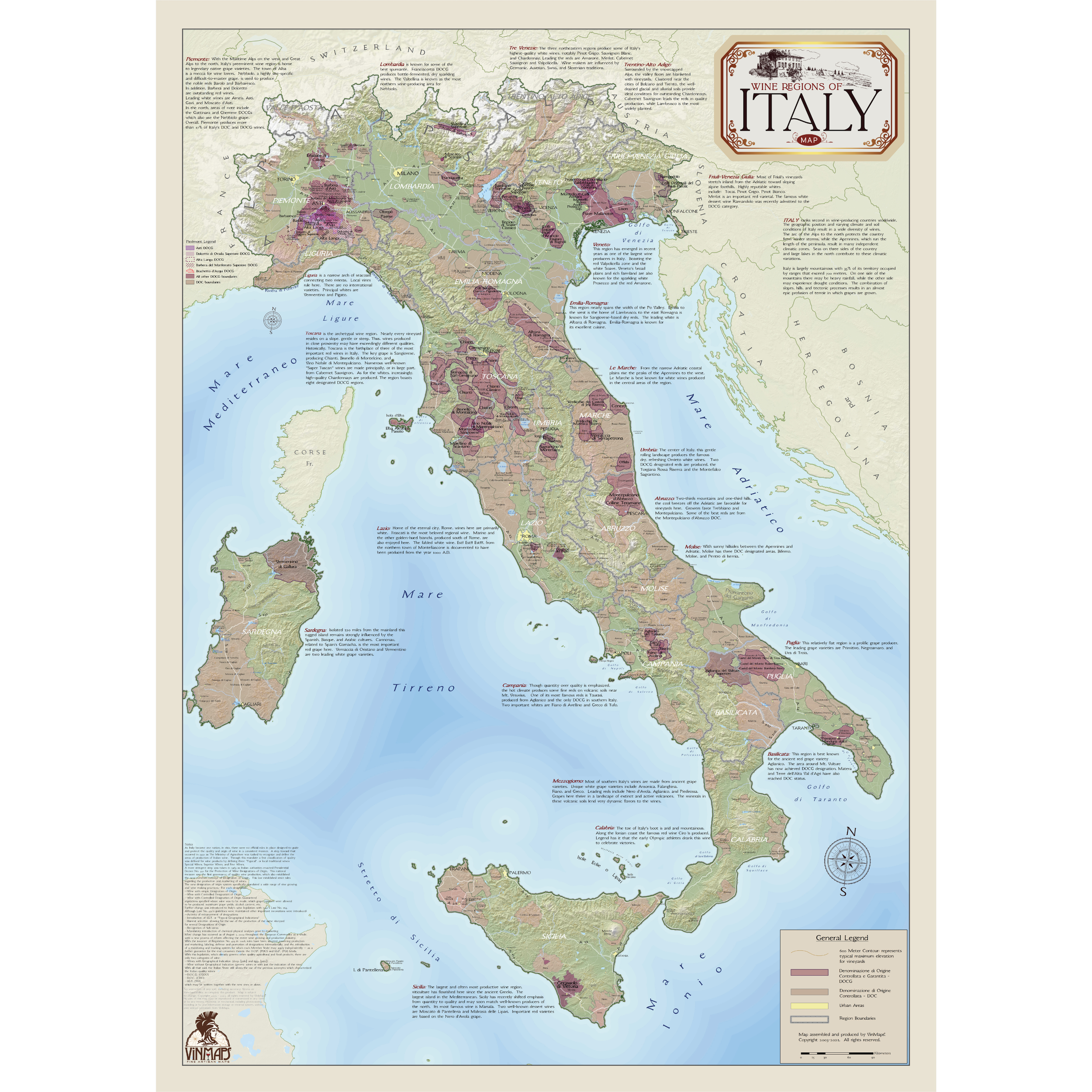 Wine Map of Italy