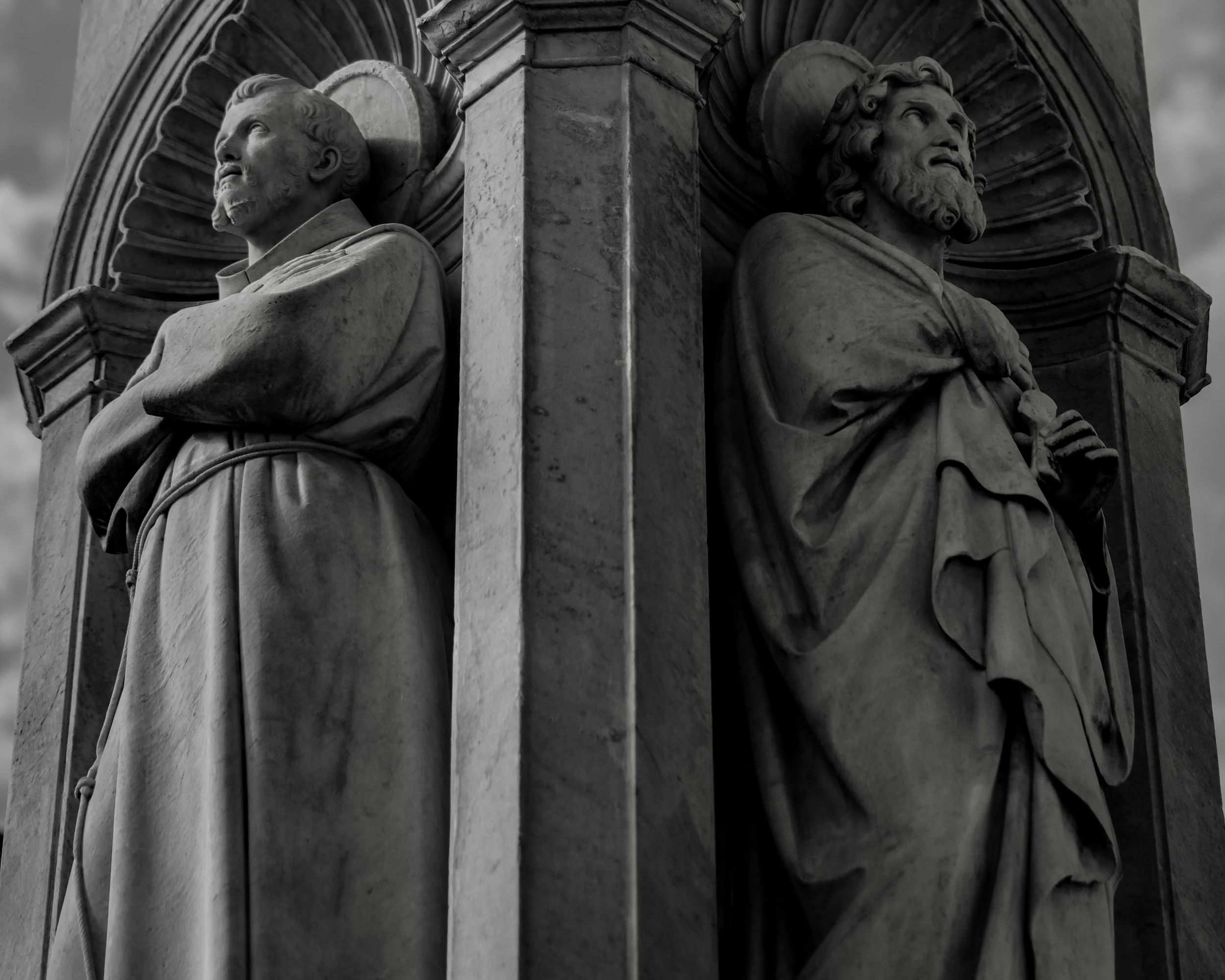 BNW Sculpture Francis and Bartholomew Rome Italy
