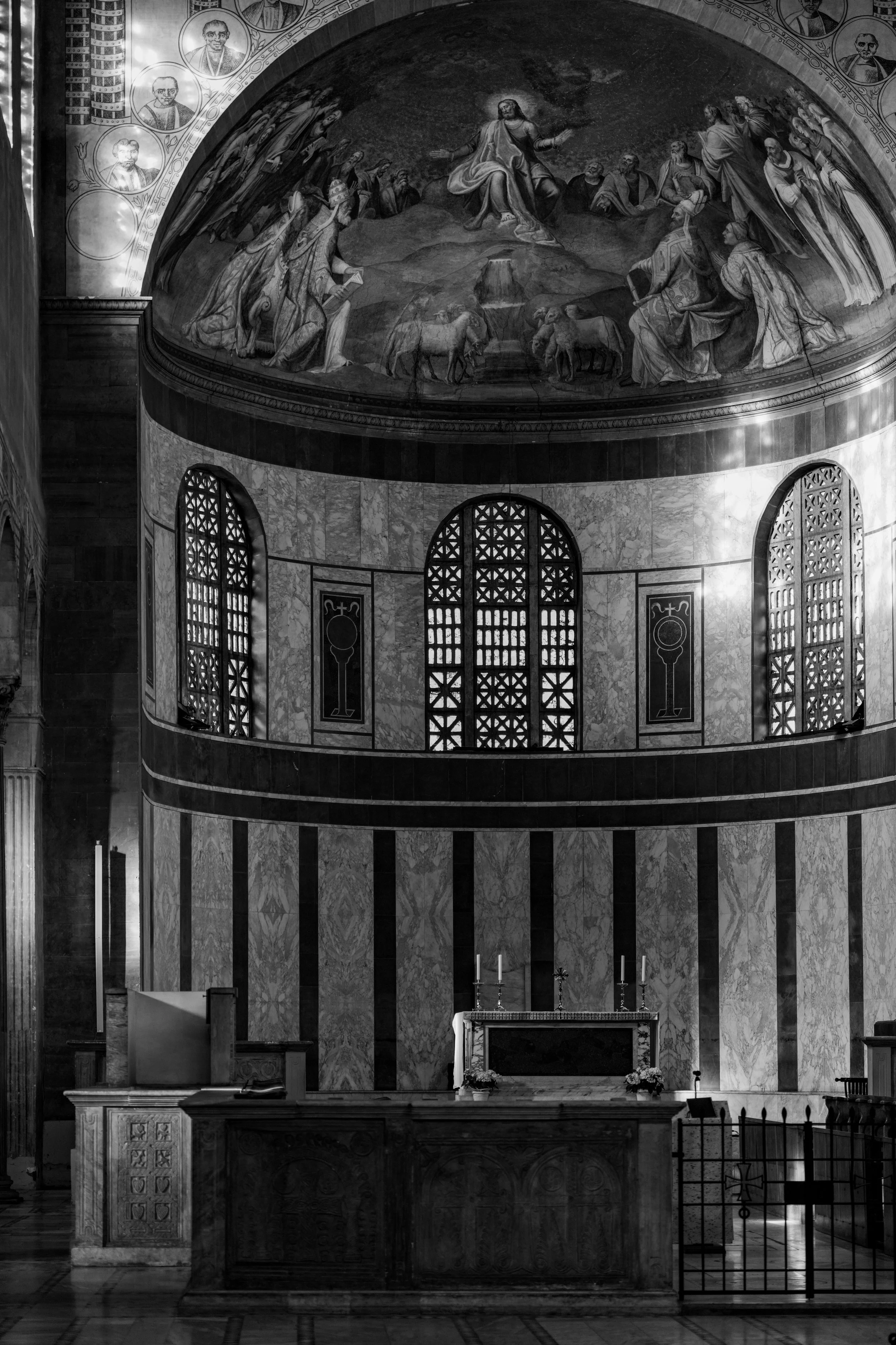 Church interior Santa Sabina Basilica Rome Italy 3
