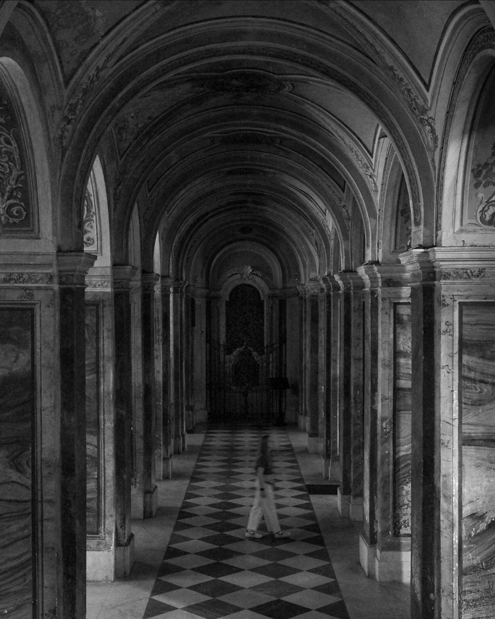 Silhouette Photography Girl Church Nepi Italy
