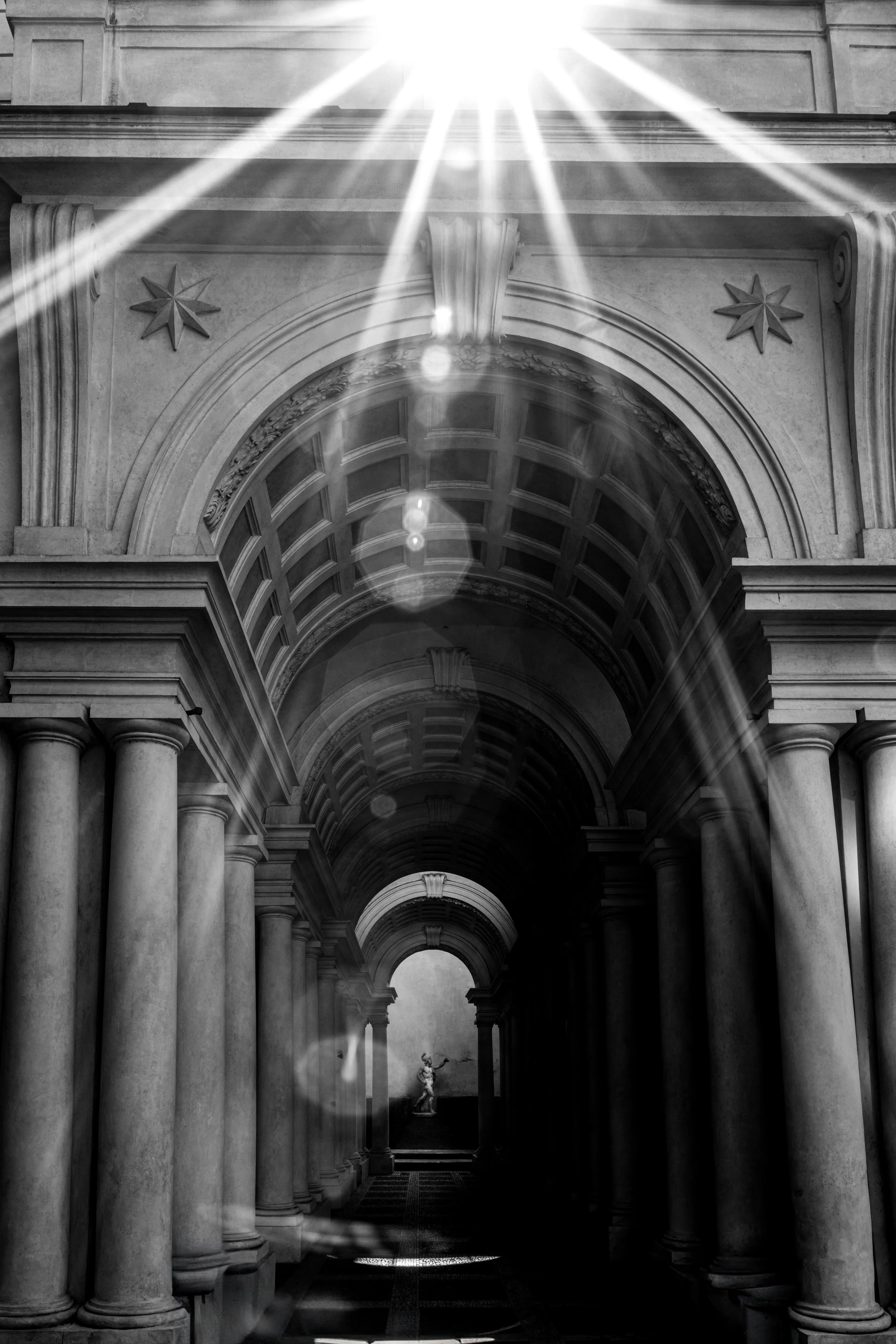 NoA Art Architecture Palazzo Spada Sunflare Rome BNW.JPG