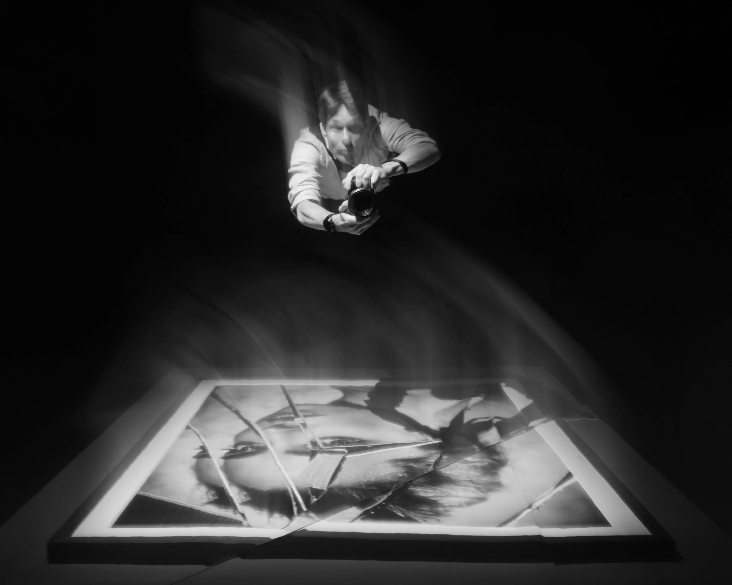 Selfportrait Photographer BNW Palazzo Bonaparte Rome Italy
