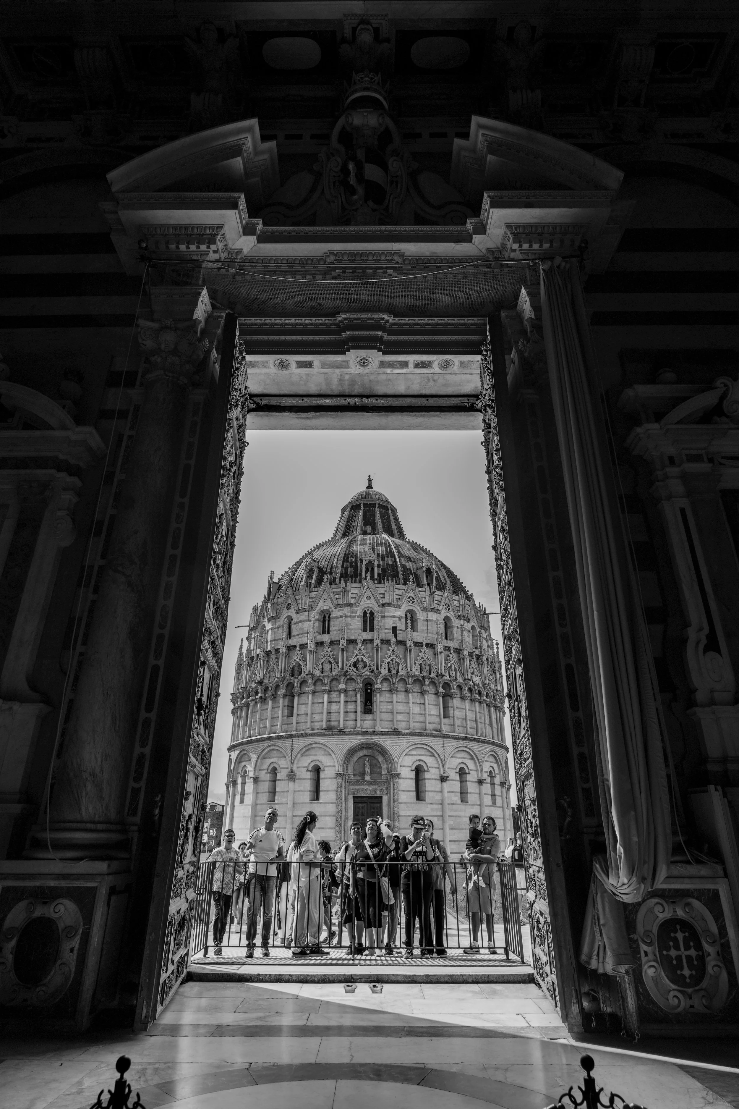 Silhouette Photography Duomo to Battisterio Pisa Italy
