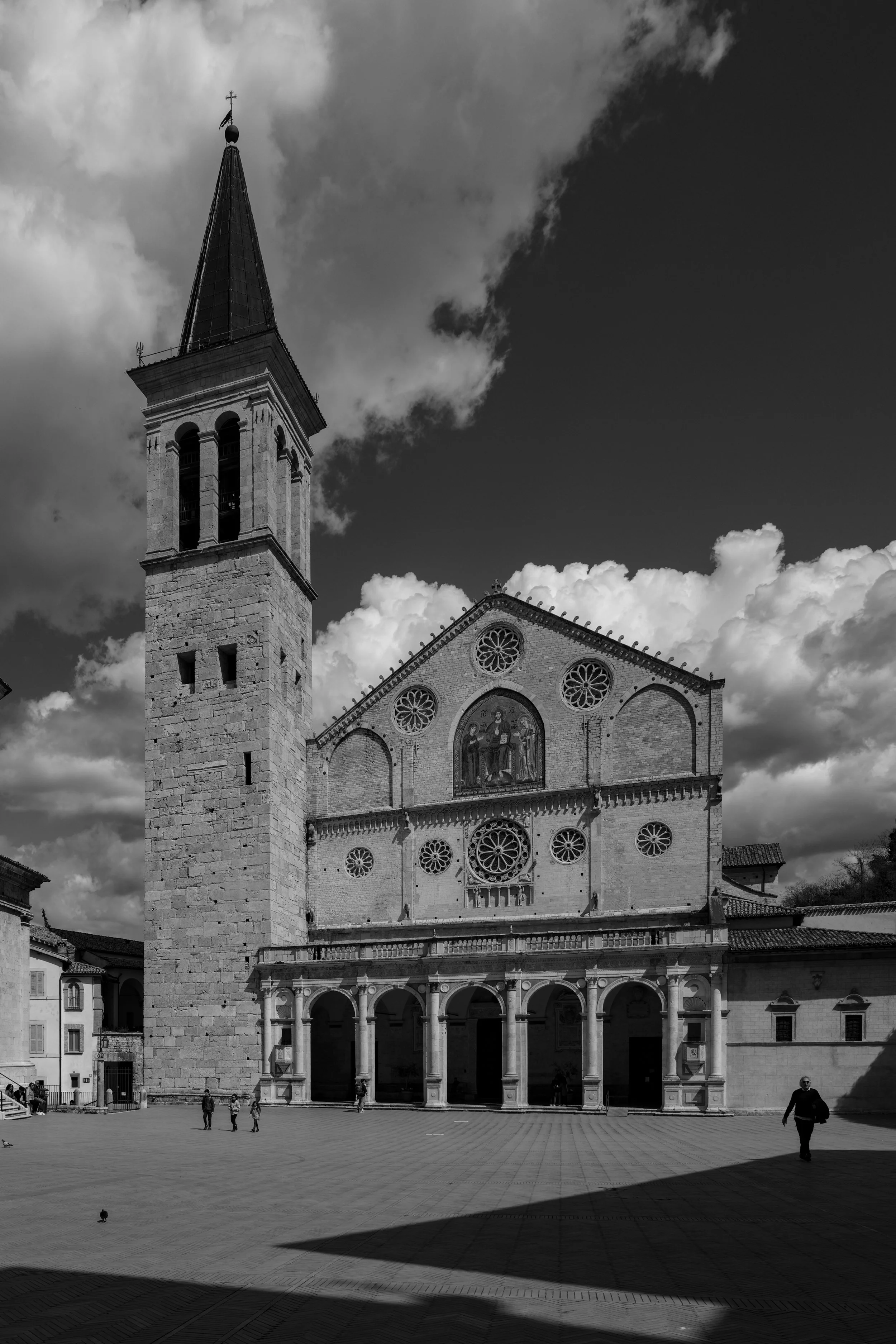 Silhouette Photography Piazza del Duomo Spoleto Italy
