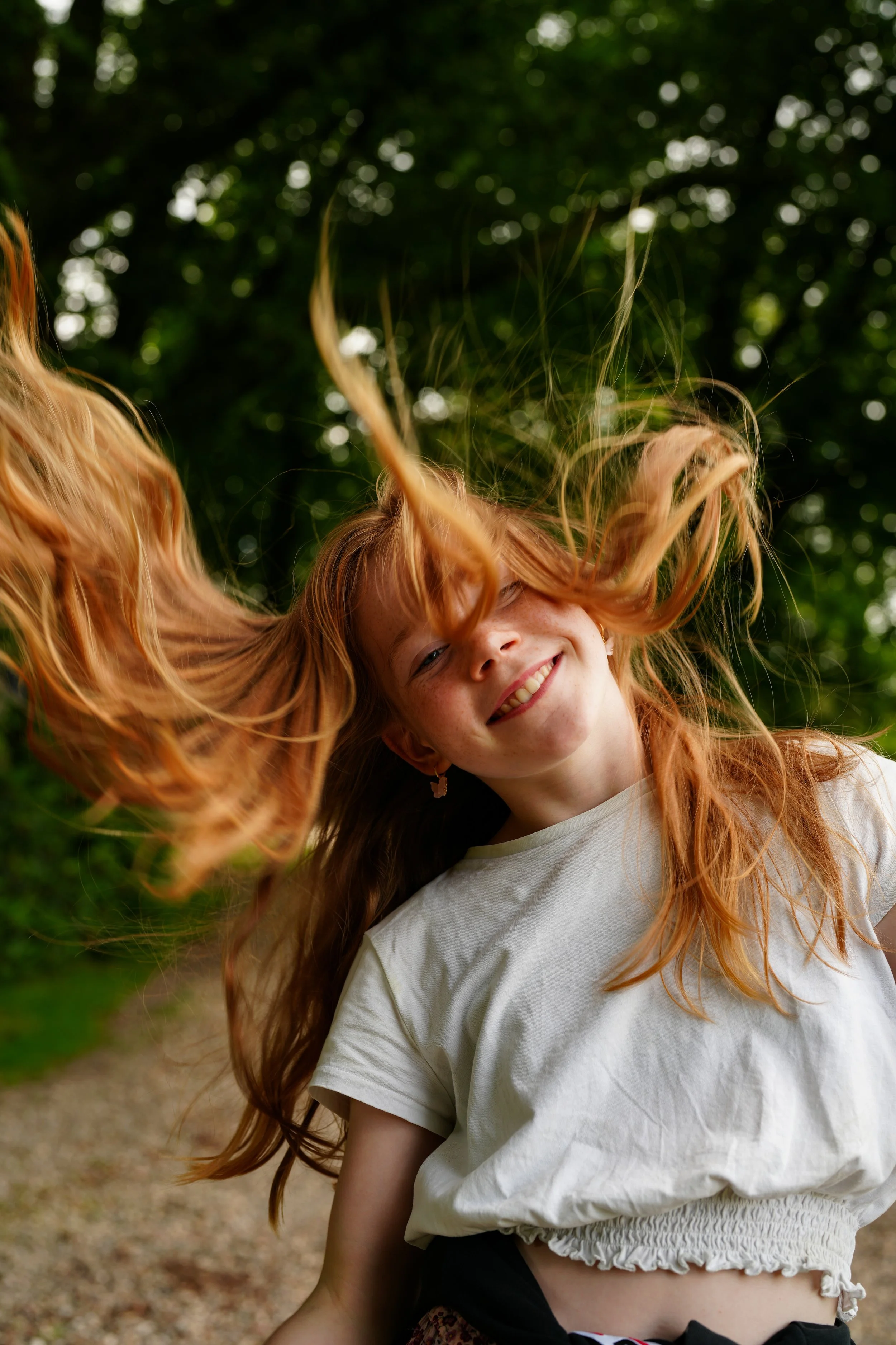 Portrait Hair Joy Ginger Girl
