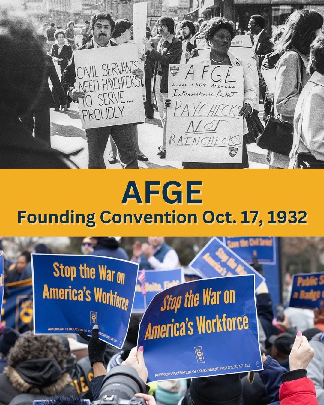 On October 17, 1932, government workers gathered for the first convention of the American Federation of Government Employees (@afgeunion).
When those delegates gathered, AFGE counted just 532 members. Four years later they had organized more than 37
