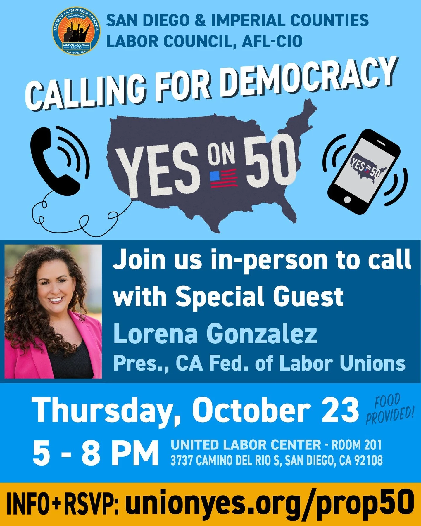 Trump's trying to steal Congress—but we're fighting back with some good old-fashioned union power.
Join us THIS THURSDAY, Oct. 23 to call local union members with Special Guest Lorena Gonzalez @lorenasgonzalez, President of @californialabor. M