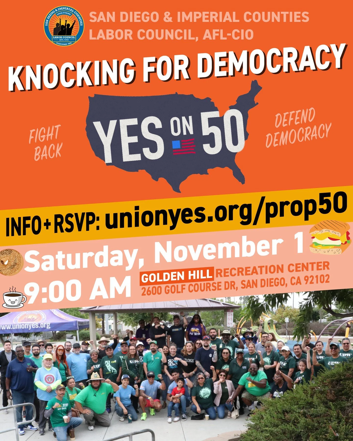 Join us this Saturday 10/30 for our FINAL WALK to fight anti-union Trump's power grab!
RSVP + Info: unionyes.org/prop50
Trump shut down the govt harming our most vulnerable, fired 300,000 federal workers, & is stealing $4.5 TRILLION from the wo