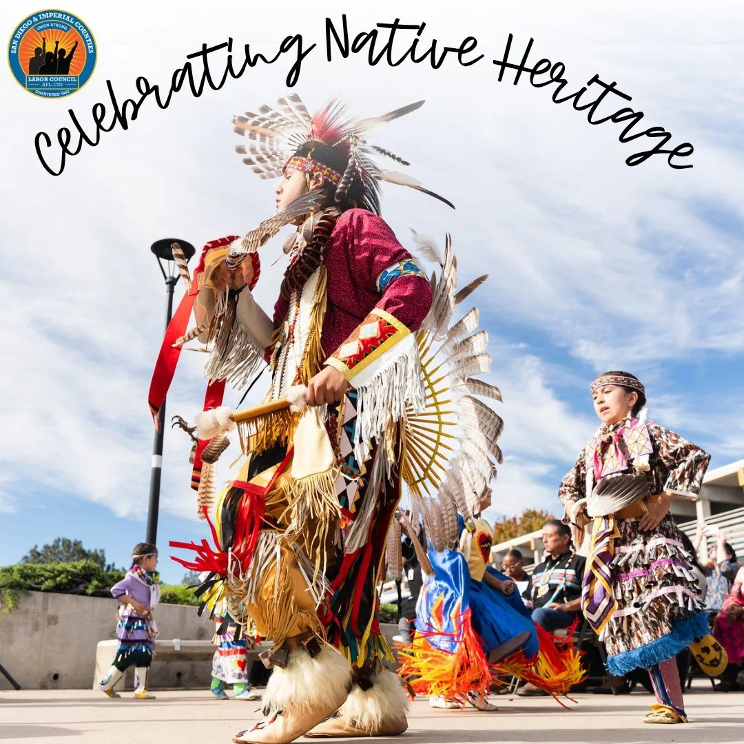 Through the month of November we honor Native American Heritage Month. 

San Diego and Imperial County have rich, deep Native history and traditions. San Diego and Imperial Counties are the traditional lands of the Kumeyaay, Pay&oacute;mkawichum, Cah