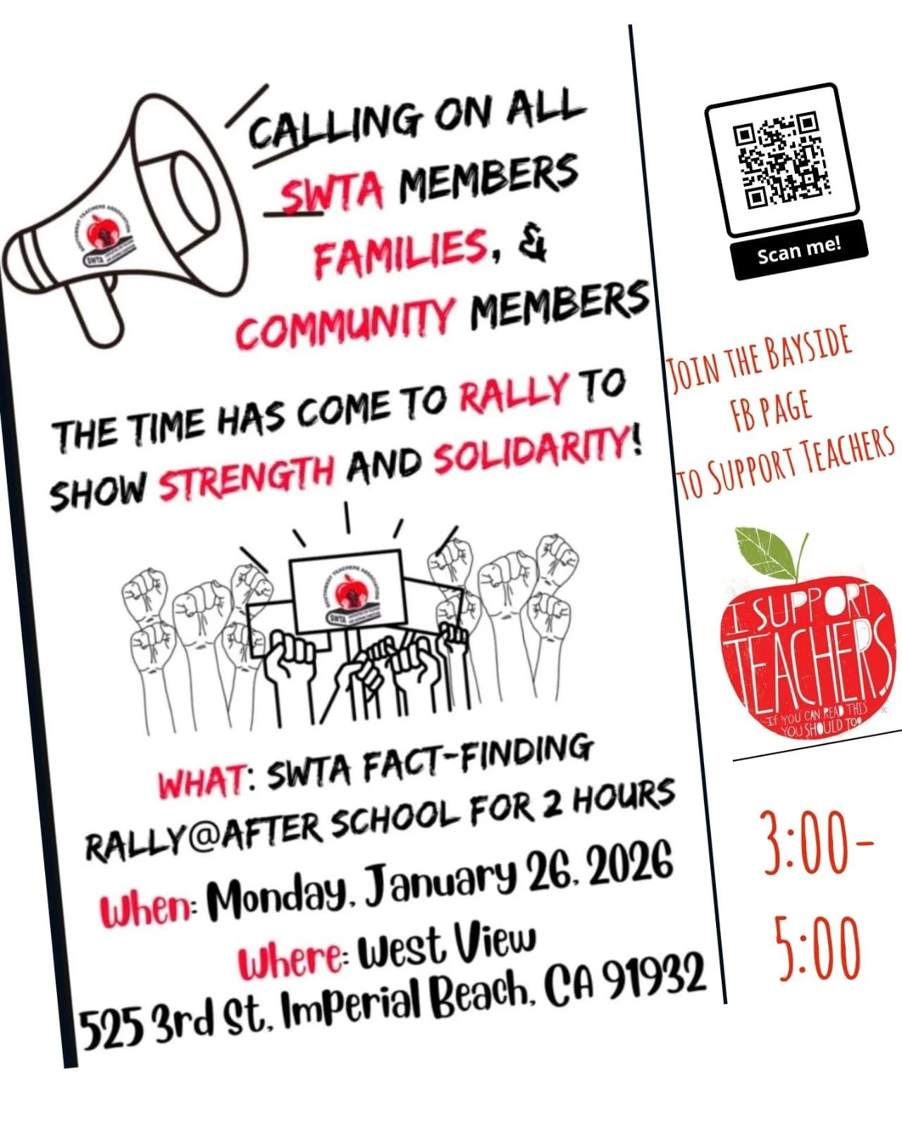 Southwest Teachers Assoc. Rally!