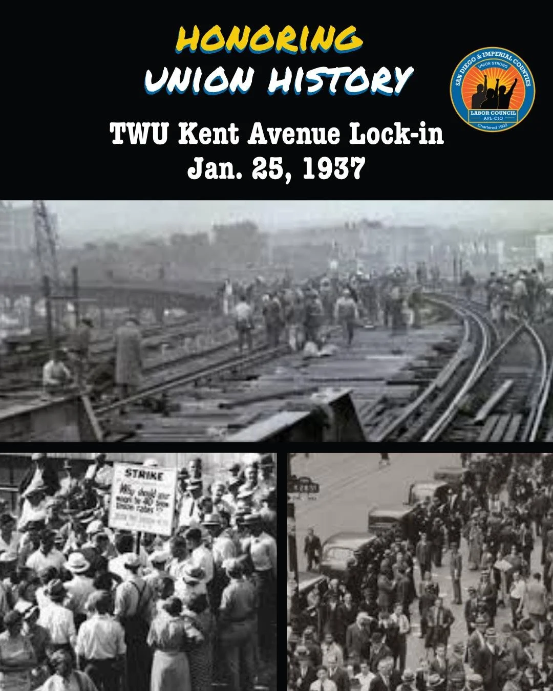 In the 1930s, workers in the the original New York City subway system were organizing for fair wages, safety and dignity on the job with the @transportworker (TWU).

At the time, the subway was managed by private companies, including the Interborough