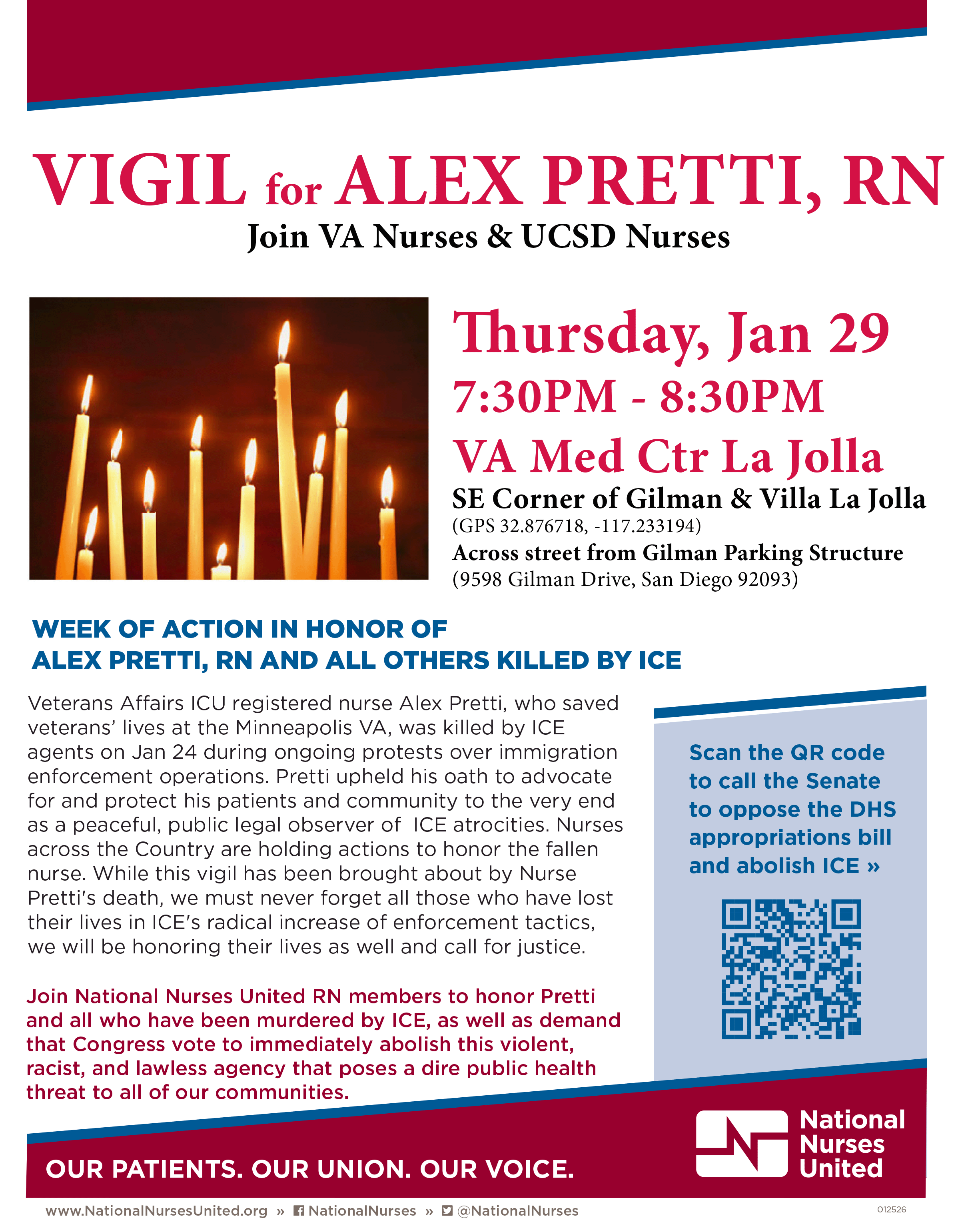 VIGIL for ALEX PRETTI, RN