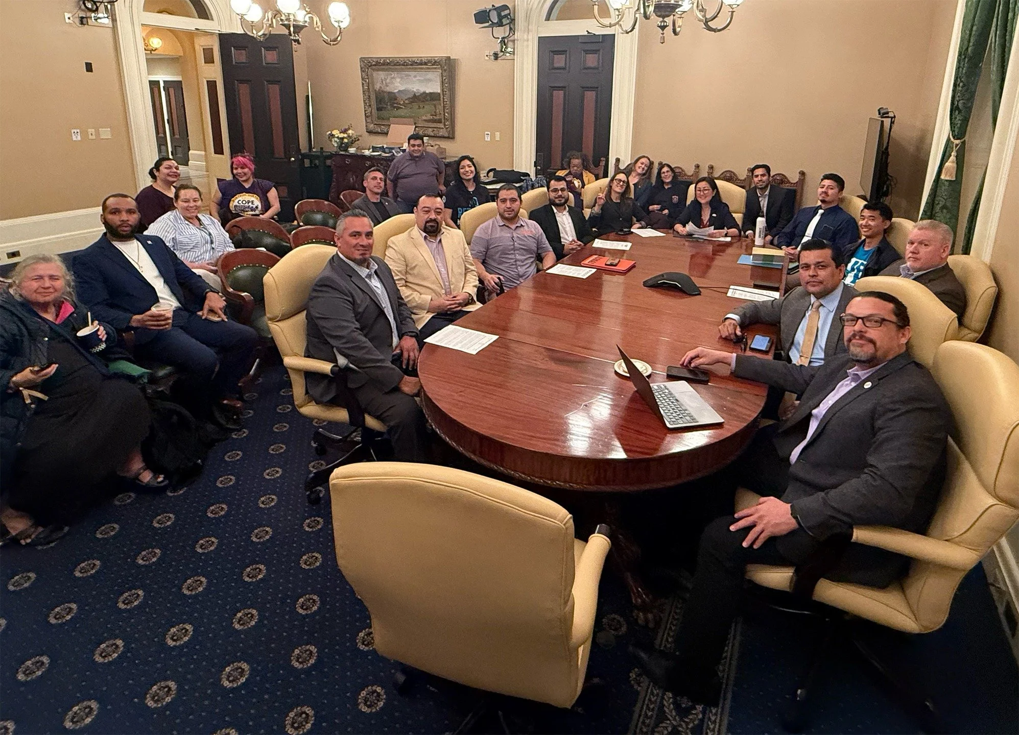 Your SDICLC delegation is at the State Capitol TODAY fighting for workers!

We're lobbying our region's legislators to pass the CA Labor Federation's 2026 Legislative Priorities&mdash;bills that put WORKERS and COMMUNITIES first, not tech billionaire