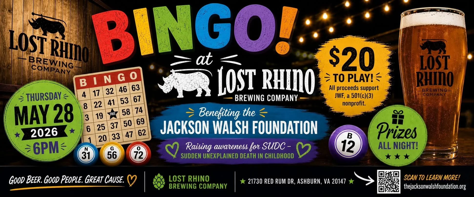 Bingo Night at Lost Rhino Brewing Company