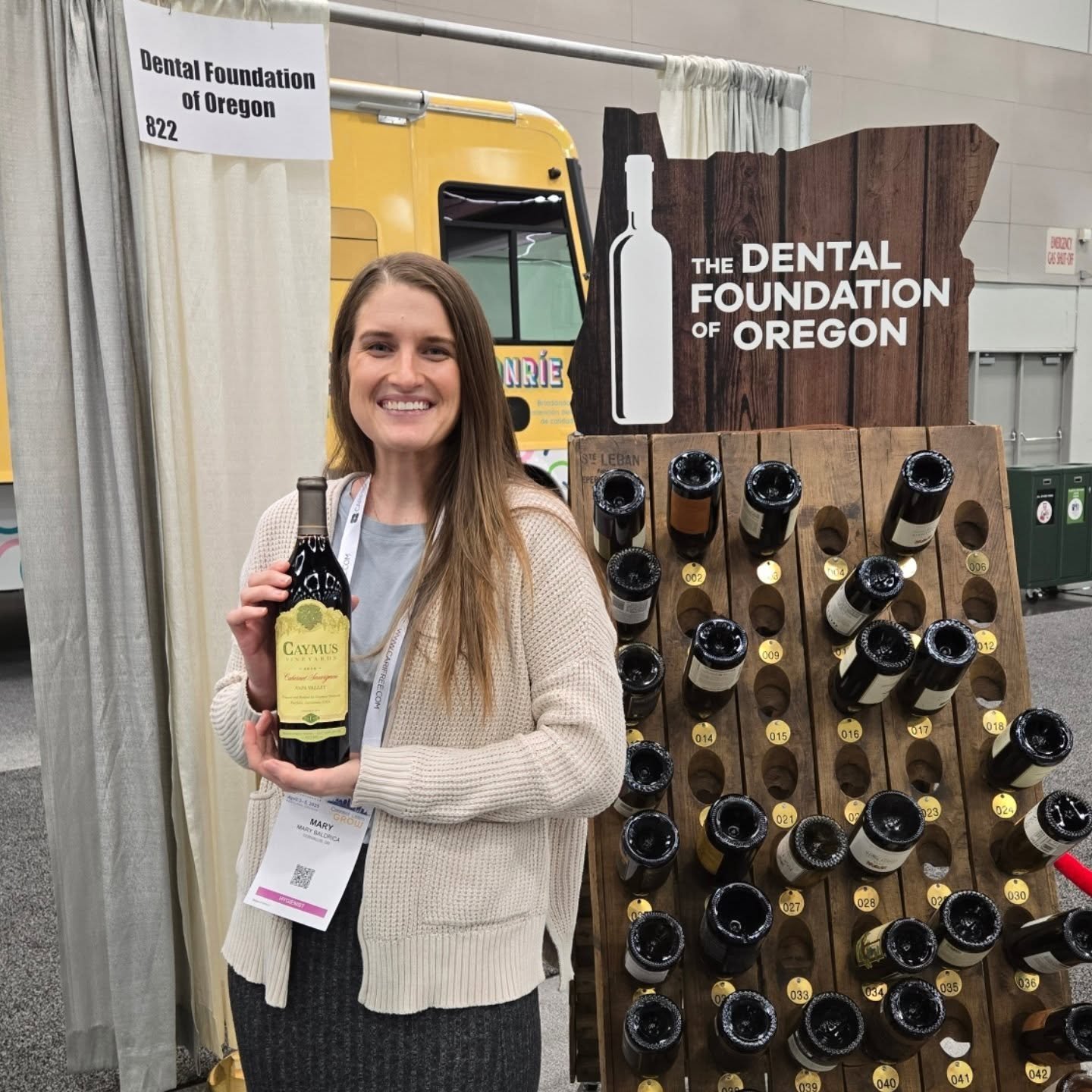 Attention Oregon Dental Convention attendees! Looking for a fun way to give back? Swing by our Wall of Wine (booth 822) and take home a great bottle of wine while supporting the Tooth Taxi-bringing essential dental care to kids in need! Mary just too