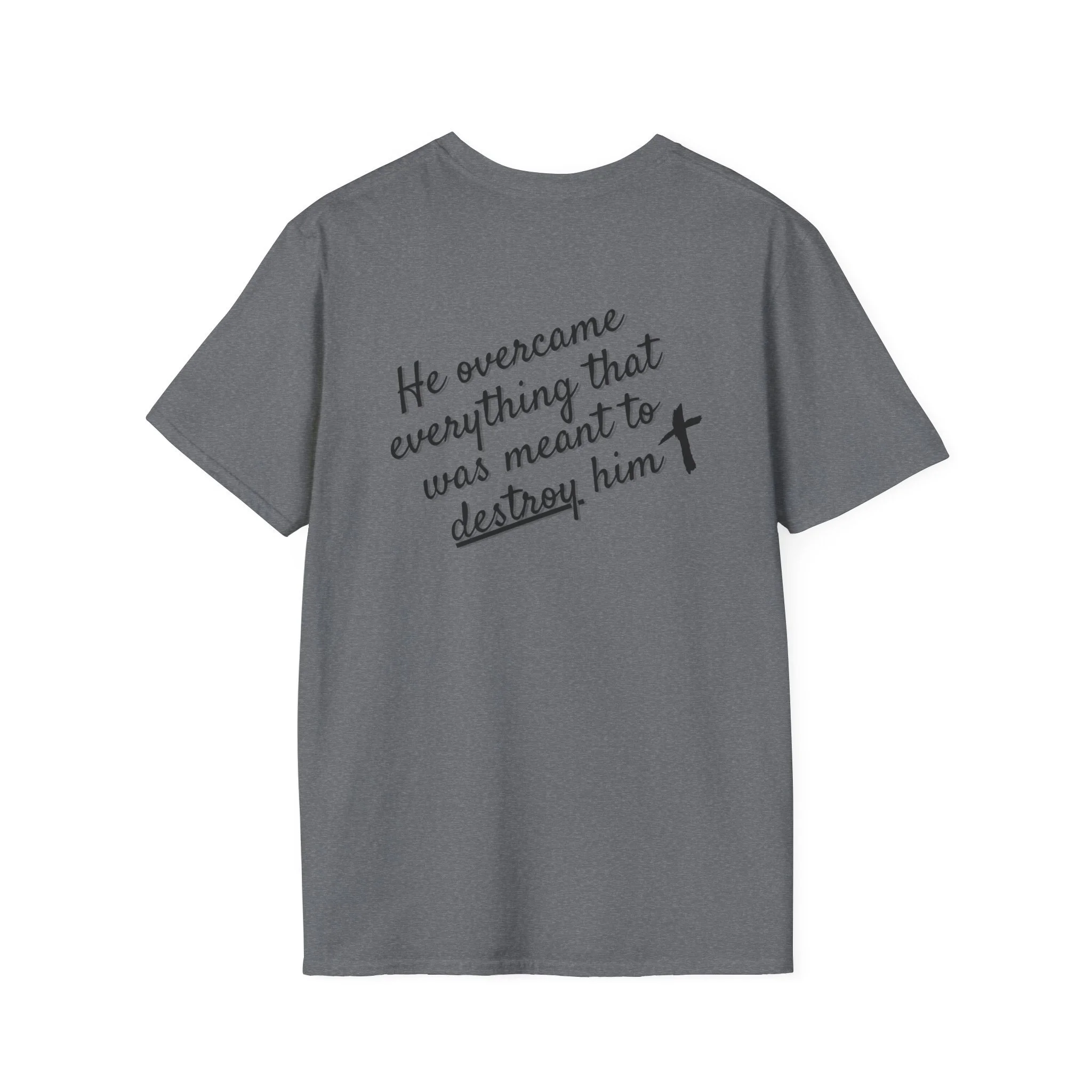 YANA “He Overcame” T-Shirt — 100% Cotton Lightweight Tee
