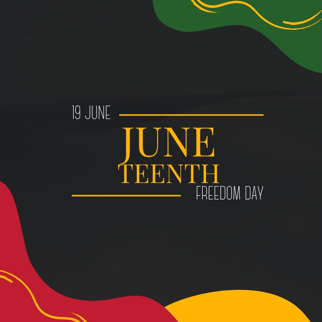 🎉 Happy Juneteenth! 🎉

Today, we honor and celebrate Juneteenth, a pivotal day in American history that commemorates the end of slavery in the United States. It&rsquo;s a time to reflect on freedom, resilience, and the ongoing journey toward equali