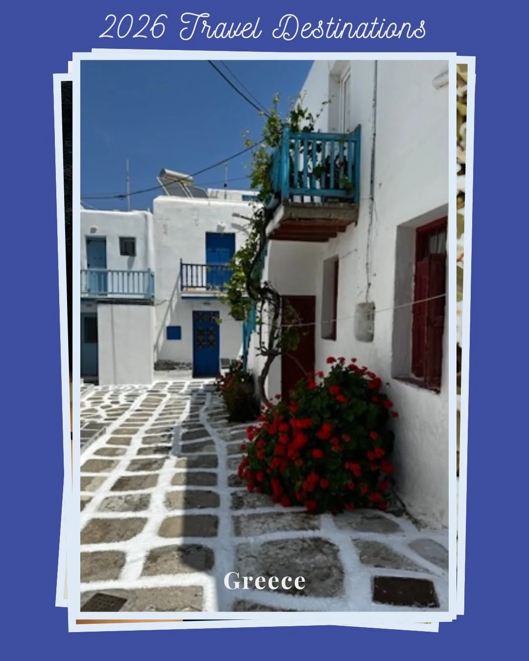 Destination to Visit in 2026: Greece

Greece in the shoulder season is the move.

Late spring or early fall gives you warm weather, fewer crowds, and a much more relaxed experience in places like Santorini, Athens, and Crete.

You still get the views