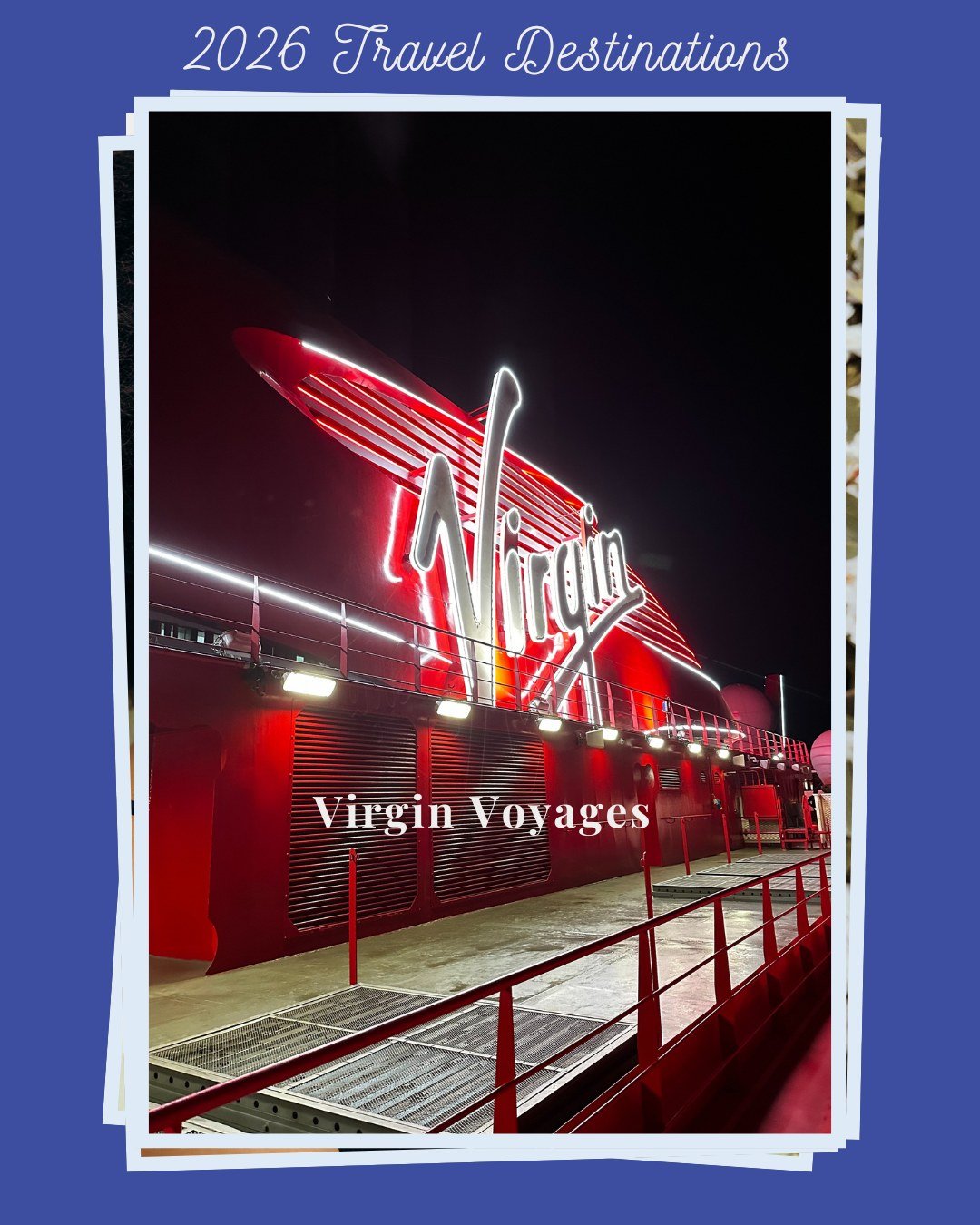 Destination to Visit in 2026: Virgin Voyages

Virgin Voyages is cruising for people who think they don&rsquo;t like cruises.

Adults-only ships, no buffets, excellent food, strong design, and itineraries that actually give you time in port. It&rsquo;
