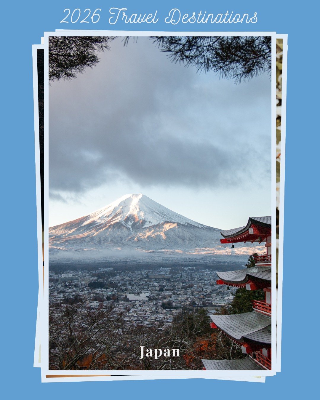Destination to Visit in 2026: Japan

Japan is always on the list, but there&rsquo;s a reason it stays there.

Incredible food, efficient transit, deep cultural experiences, and cities that feel both futuristic and traditional at the same time. Japan 