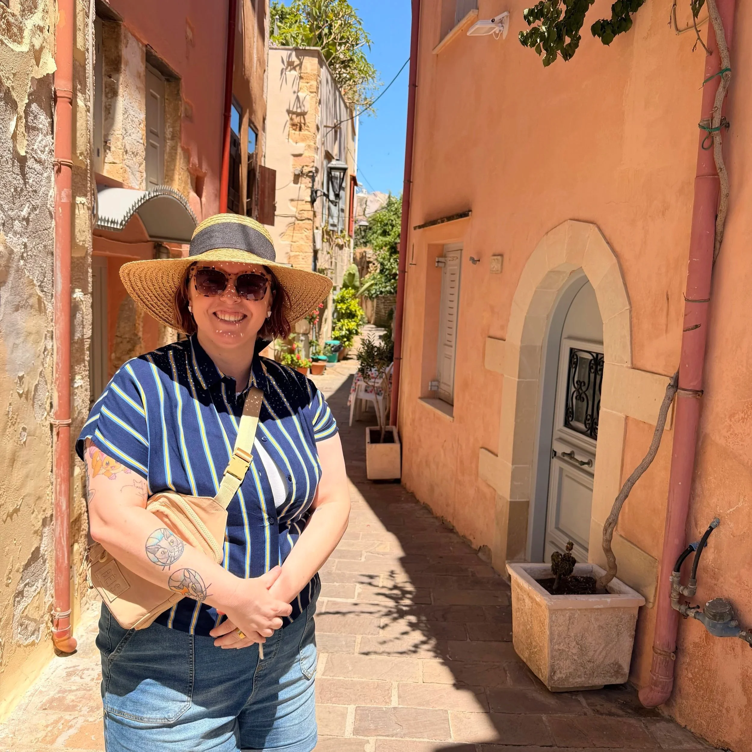 Chania, Crete: Freddo Cappuccinos, a Pork Platter, and the Best Port Shopping of the Trip