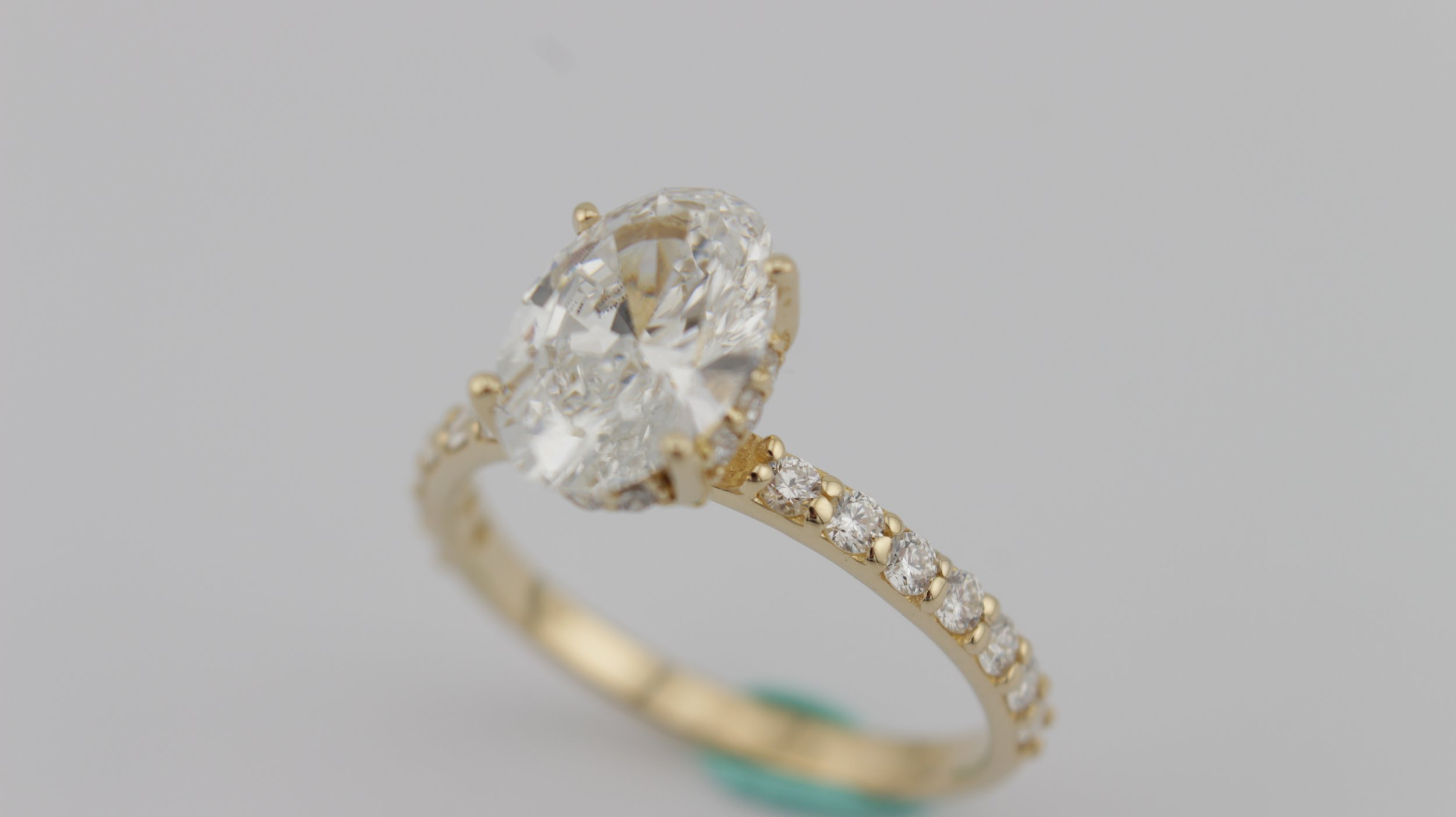 Oval-Cut Lab Grown Diamond Engagement Ring