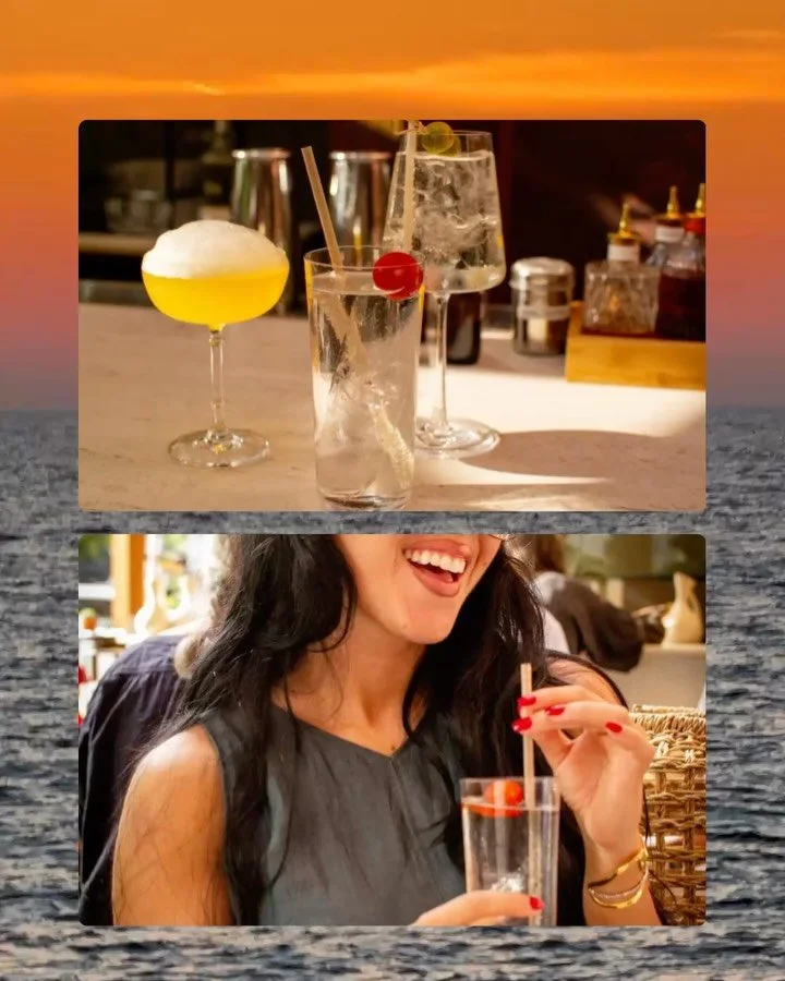 Consider this permission to be a little excessive.

Get the shrimp. Bump the chips with an ounce of Greek Osetra caviar.

Sunset Sessions, Fridays &amp; Saturdays at 7PM.

Have another sip.
It&rsquo;s the weekend, after all.

Sunset Sessions, Fridays