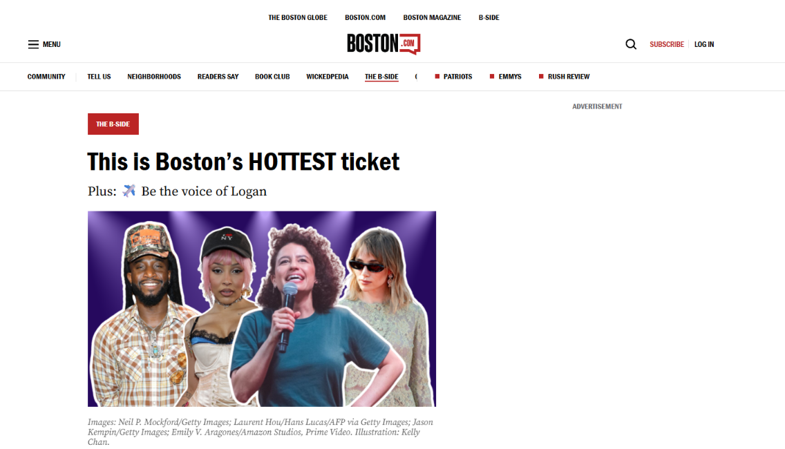 The B-Side: This is Boston’s HOTTEST ticket