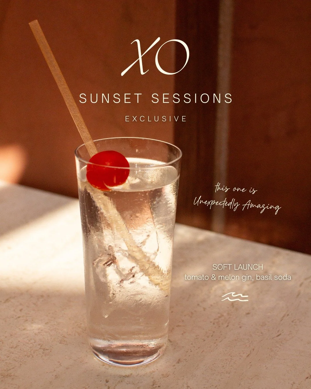 His intentions? Unclear. Your cocktail? Crystal. One of them is actually worth your time.
Soft Launch with tomato &amp; melon gin and basil soda.