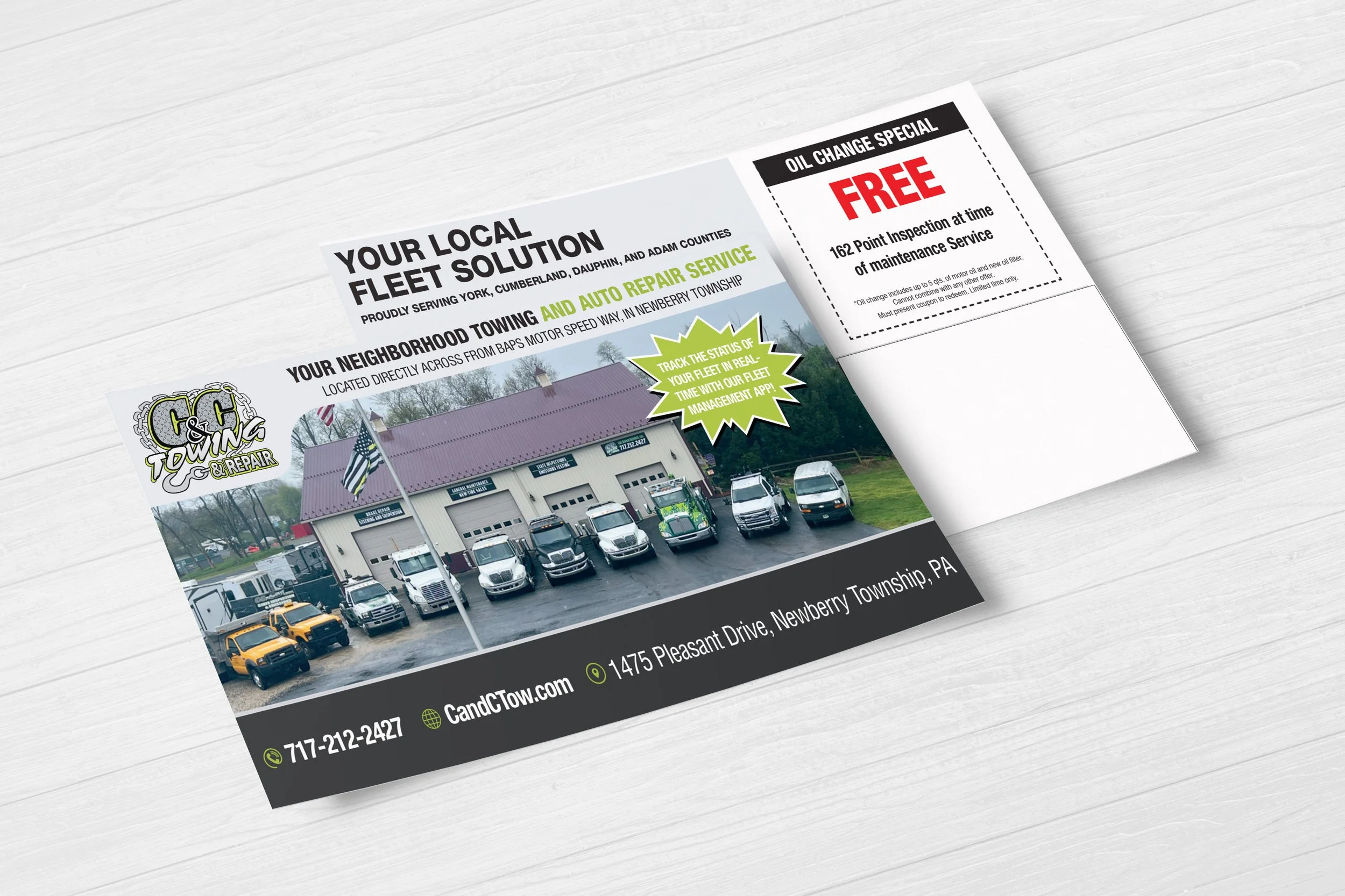 Automotive Postcard Design