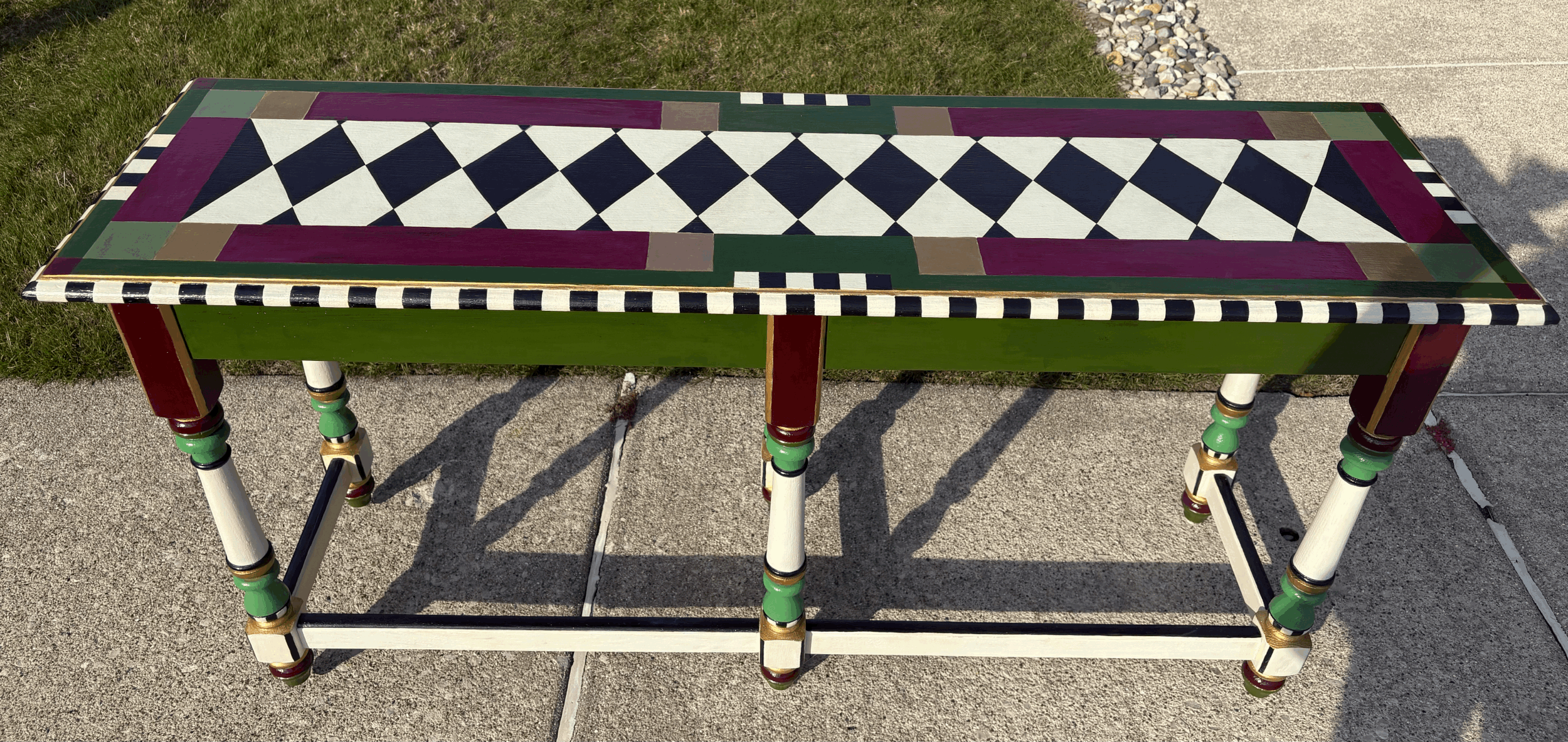 Painted Console Table