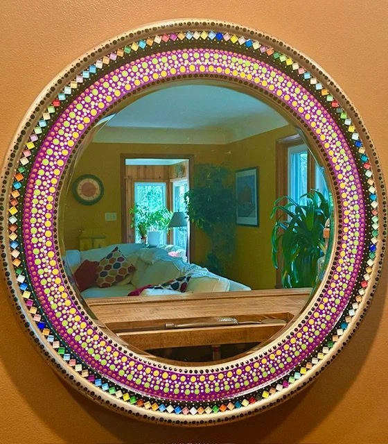 Bedazzled, and Refurbished Wall Mirror