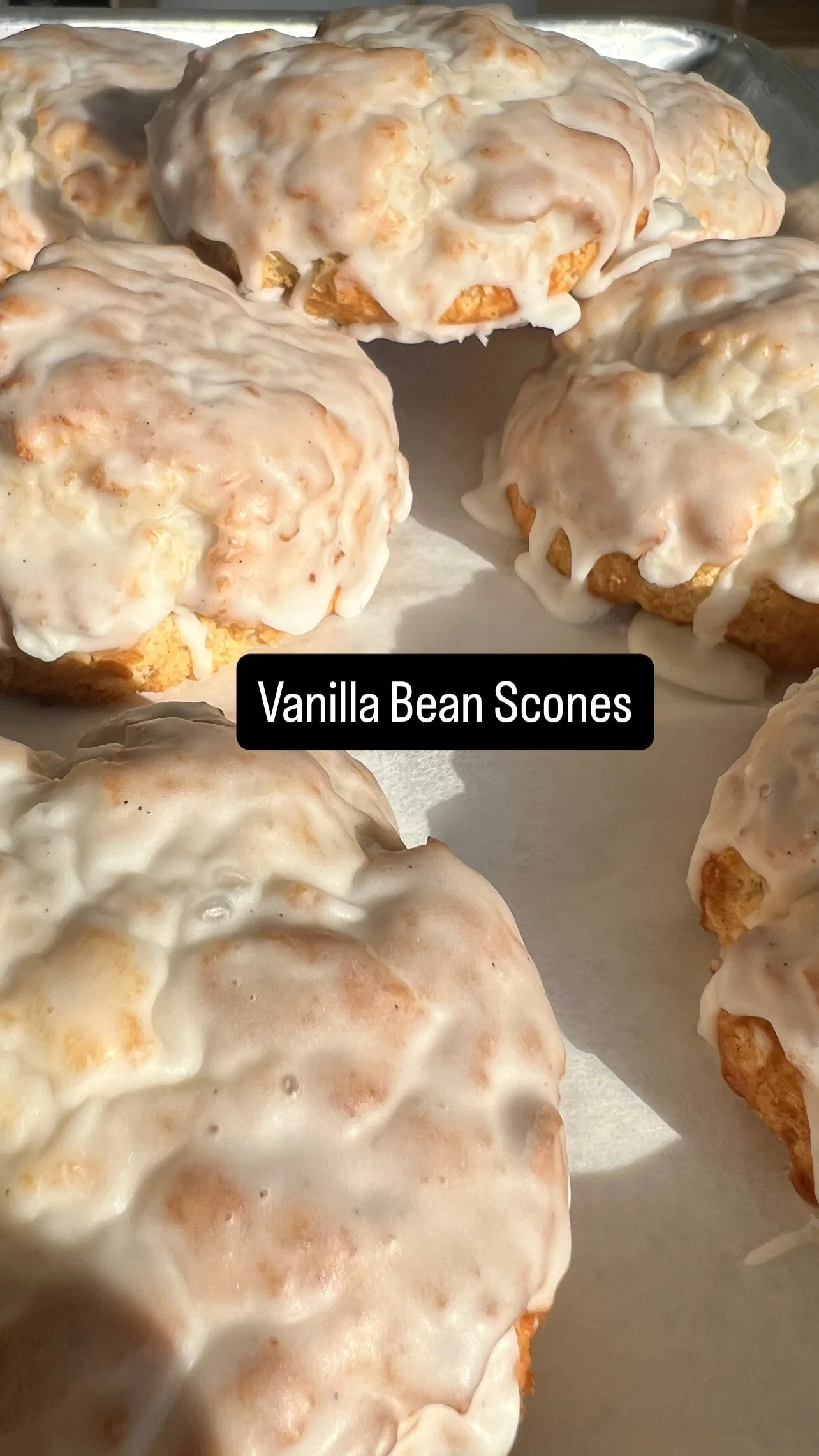 Vanilla Bean Cream Scones