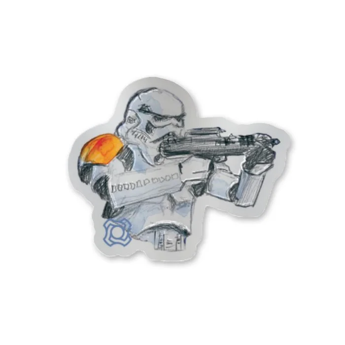 Star Wars Stormtrooper Mirror Sticker