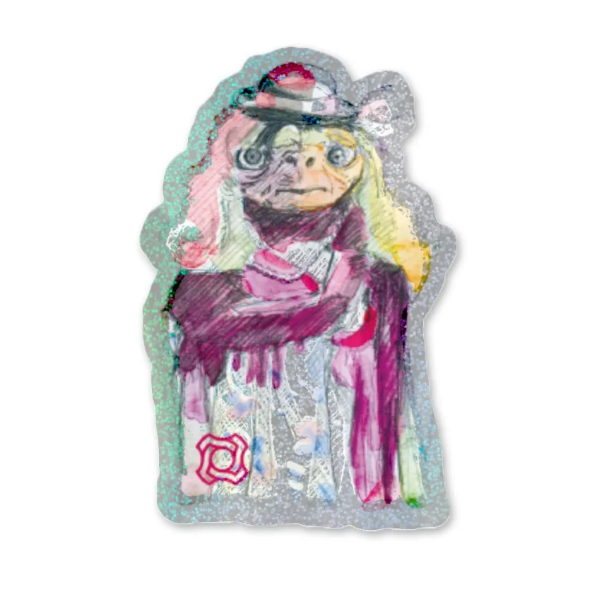 E.T. in Drag Pixie Dust Sticker