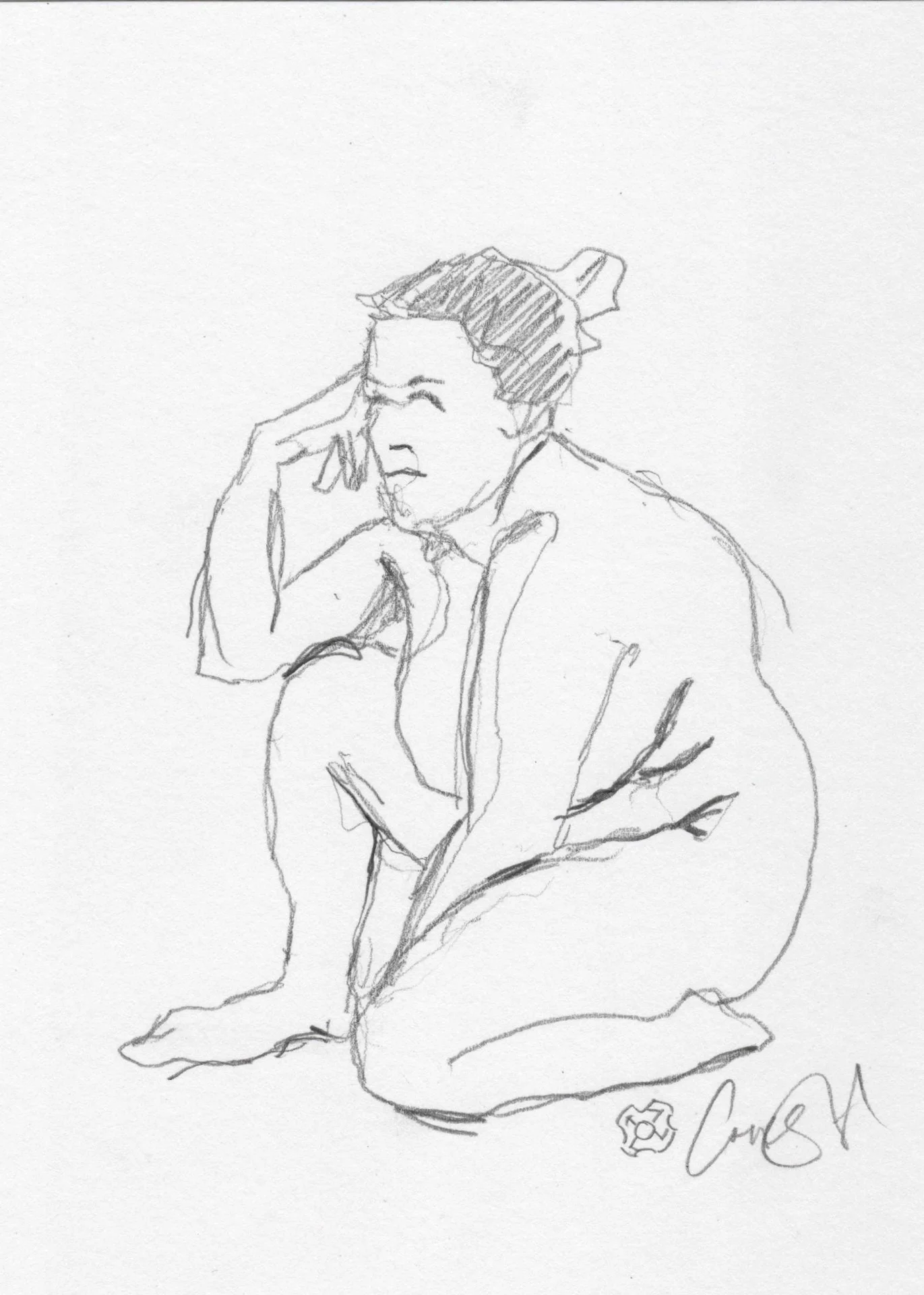 Figure Study Sketch F023