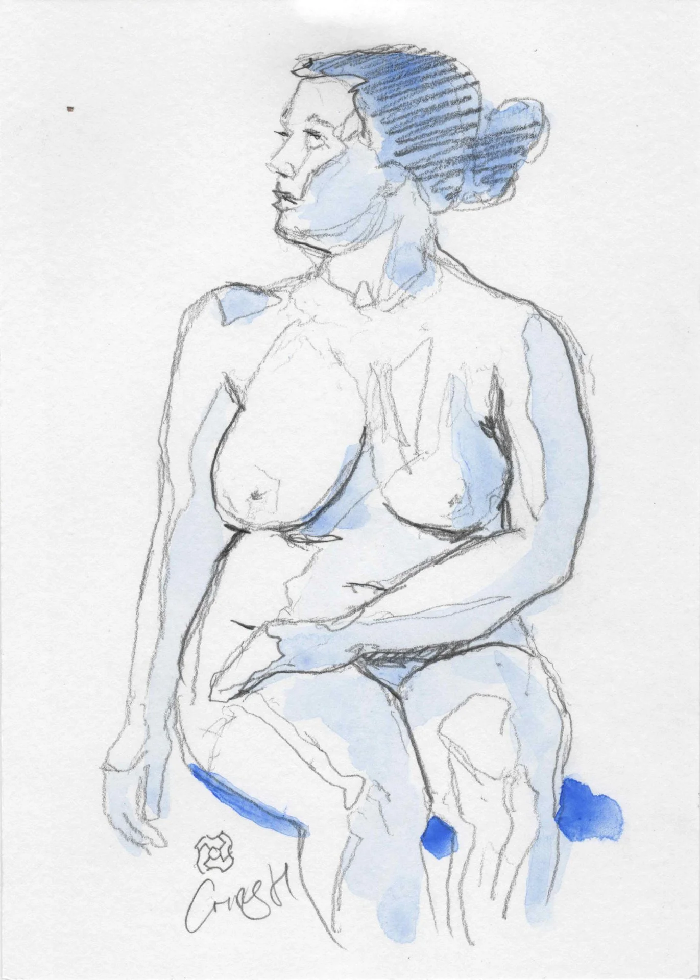 Figure Study Sketch F019