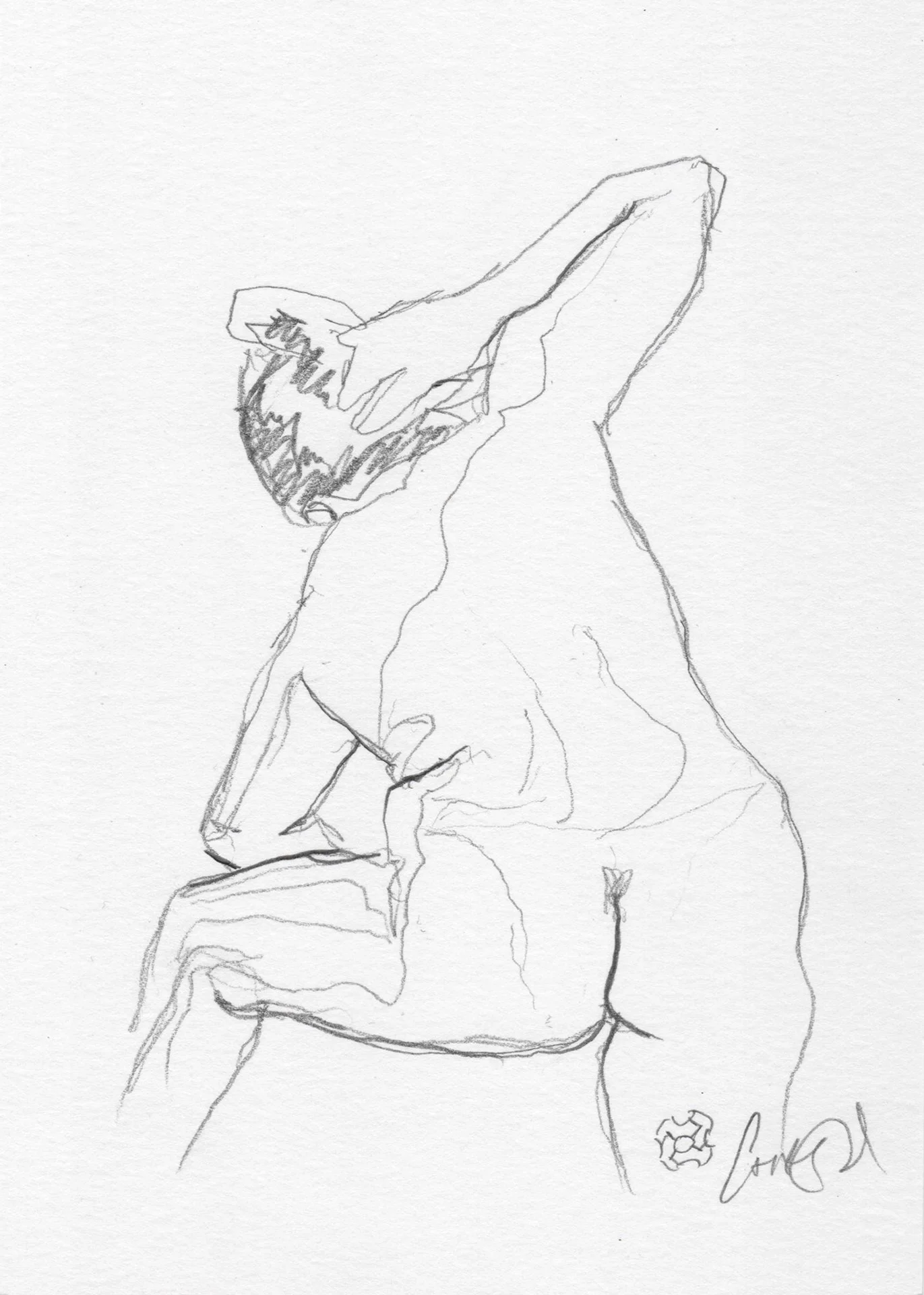 Figure Study Sketch F022